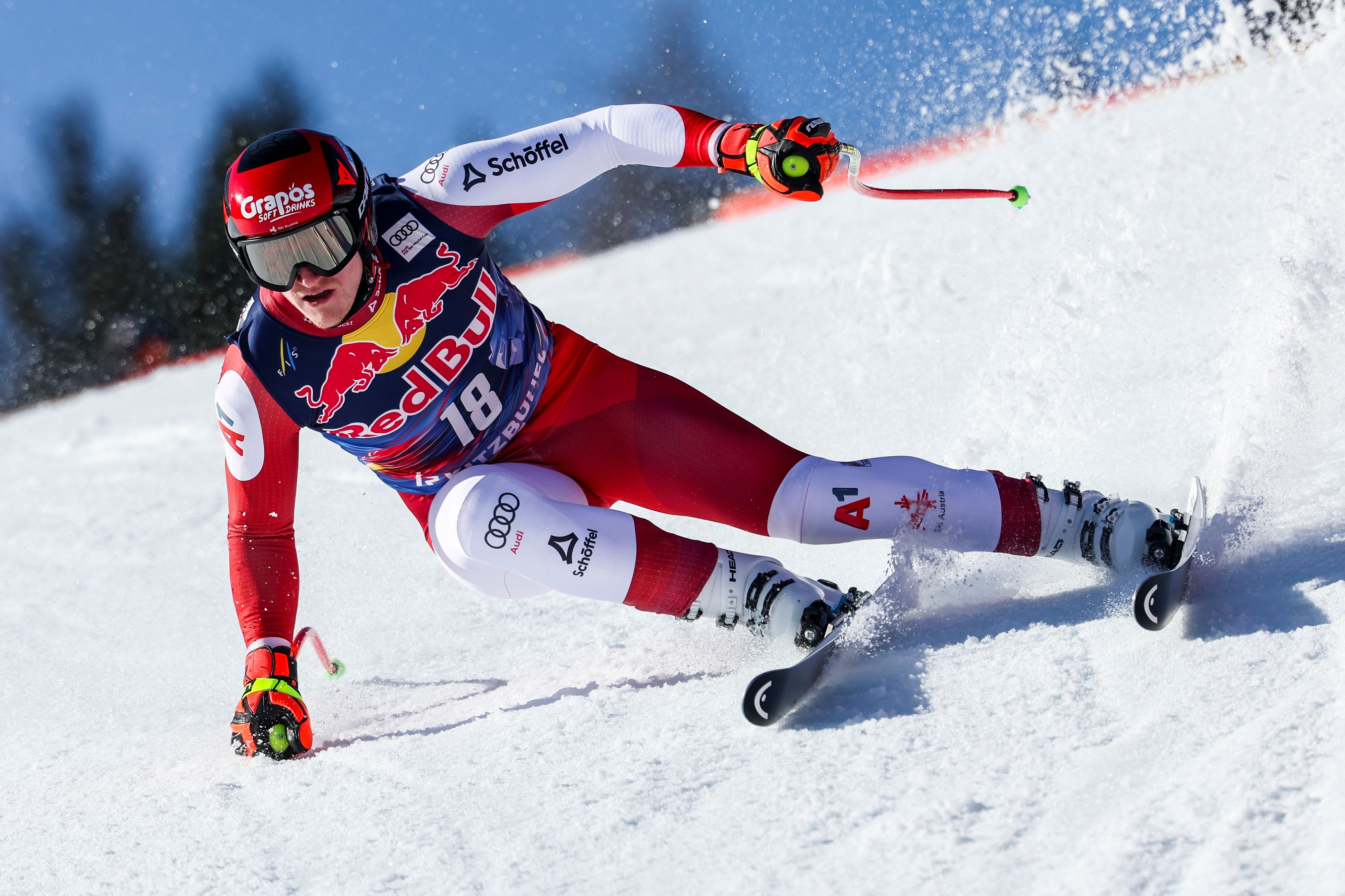 Stefan Babinsky zeigte im weichen Schnee der Streif viel Gefühl.