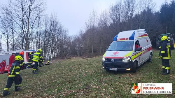 Der Forstarbeiter wurde von den Einsatzkräften geborgen.