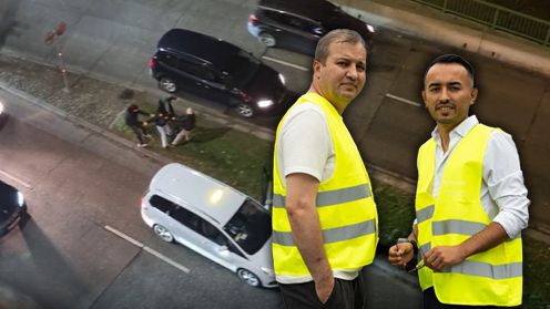 Zwei Betreuer einer Gruppe mit 2.000 Chauffeuren fordern mehr Schutz für Taxler.