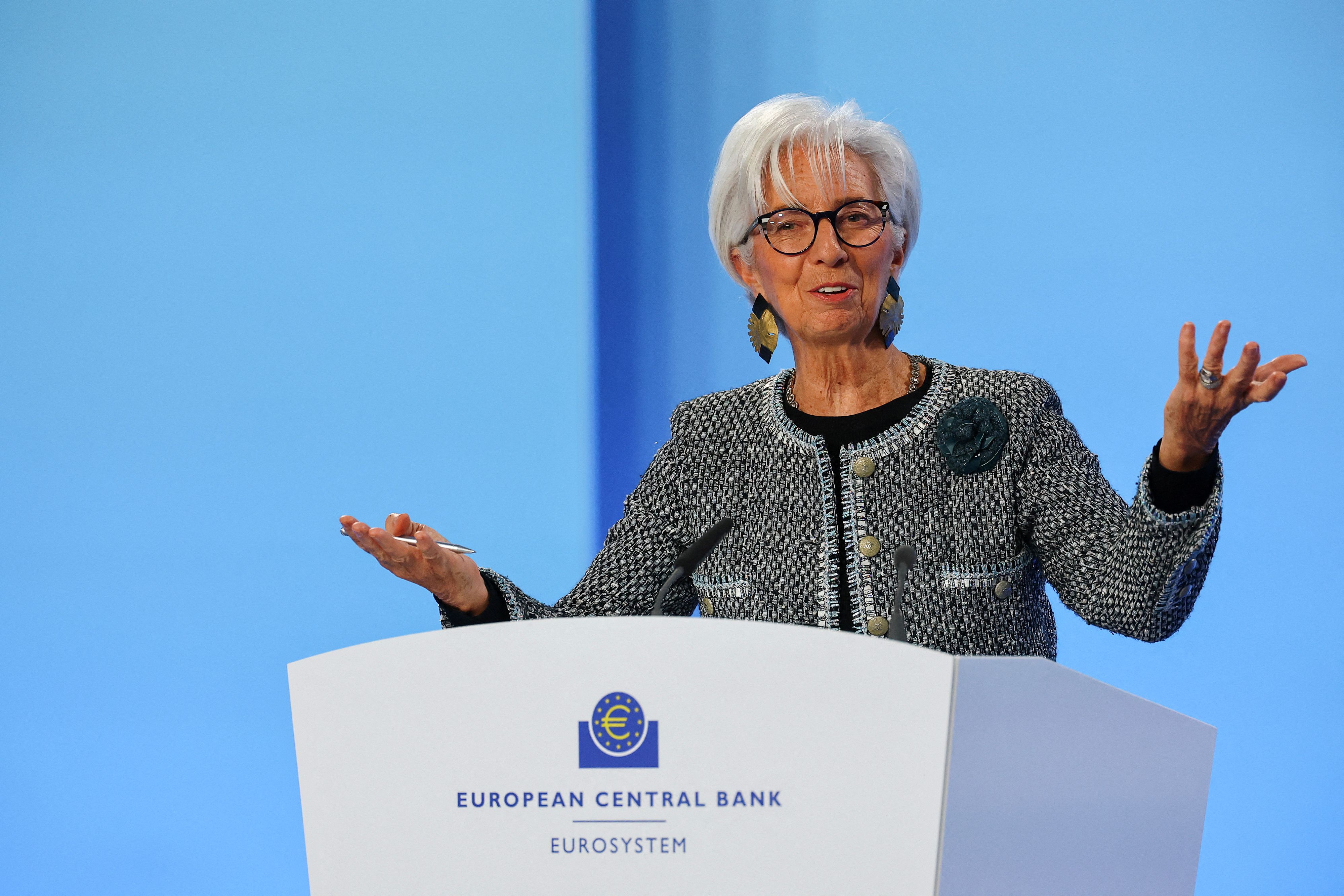EZB-Präsidentin Christine Lagarde zeigte sich beim WEF in Davos zuversichtlich. (Symbolbild)