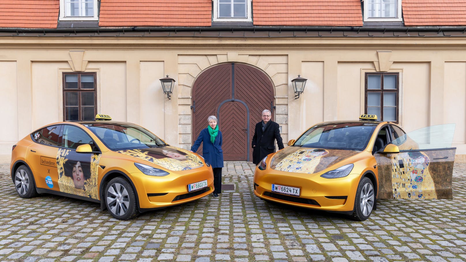 Goldene Taxis – Klimts Meisterwerke erobern die Straßen