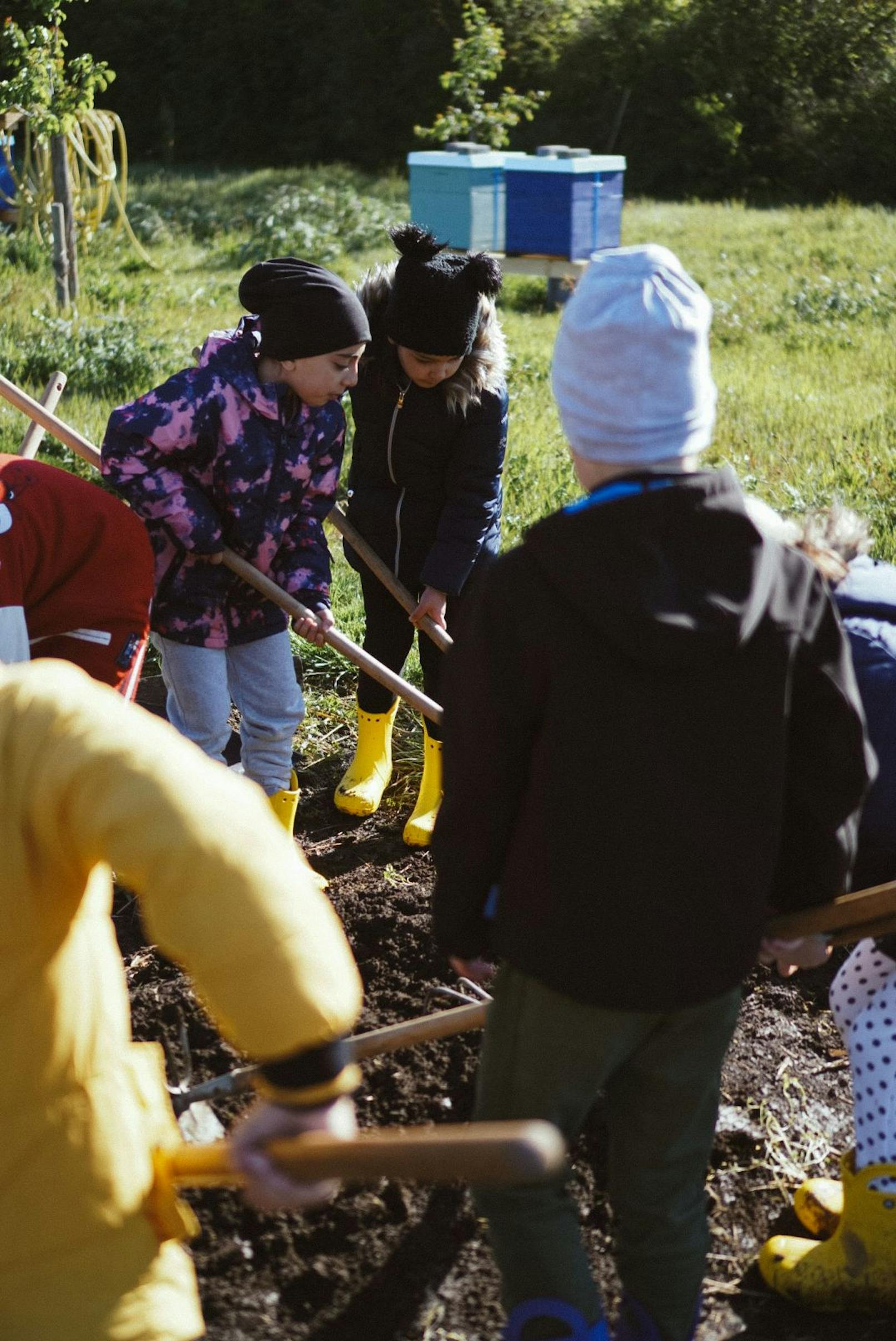 Kinder werden auch selbst aktiv im Verein Naschgarten.