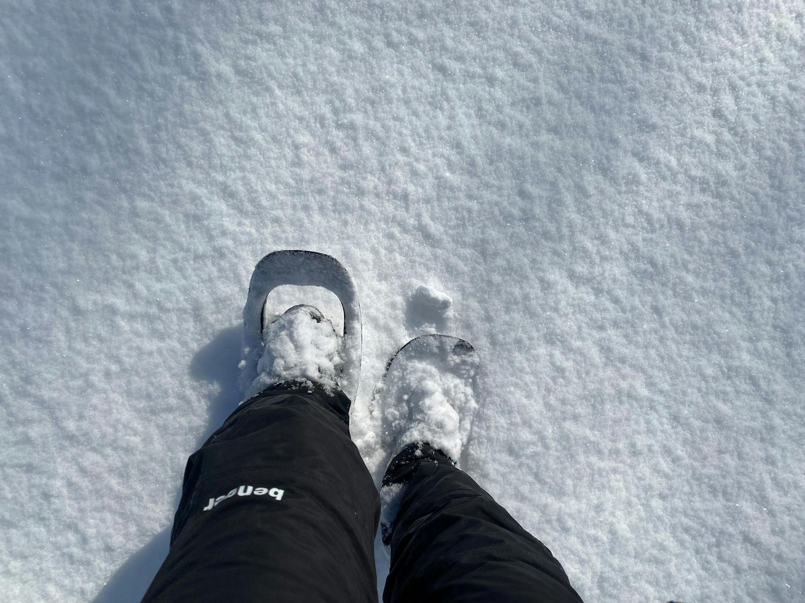 Schneeschuh-Einsteiger können auf ausgeschilderten Routen gefahrlos durch das Winterwunderland walken statt stapfen und...