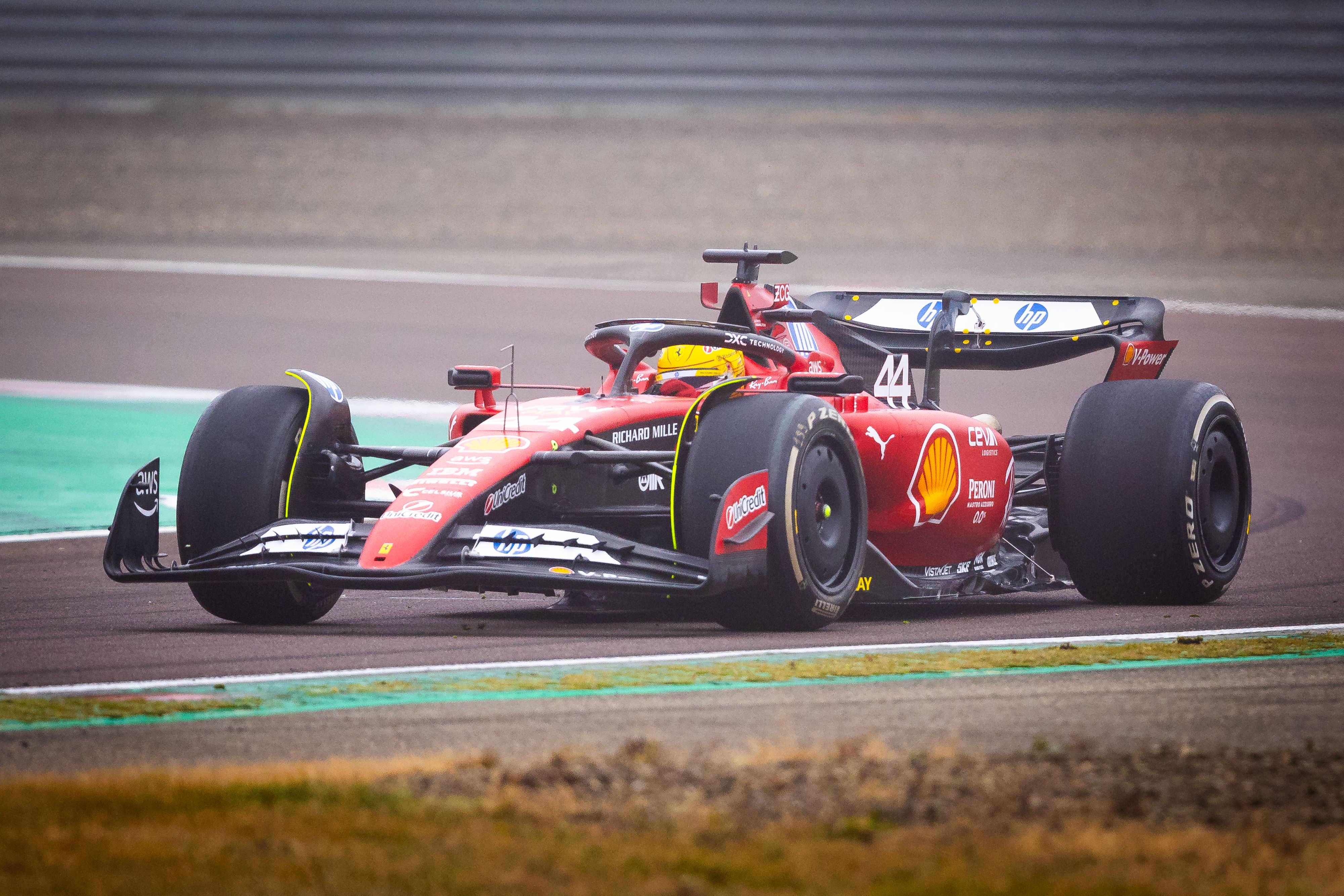 Lewis Hamilton auf der Strecke in Fiorano.