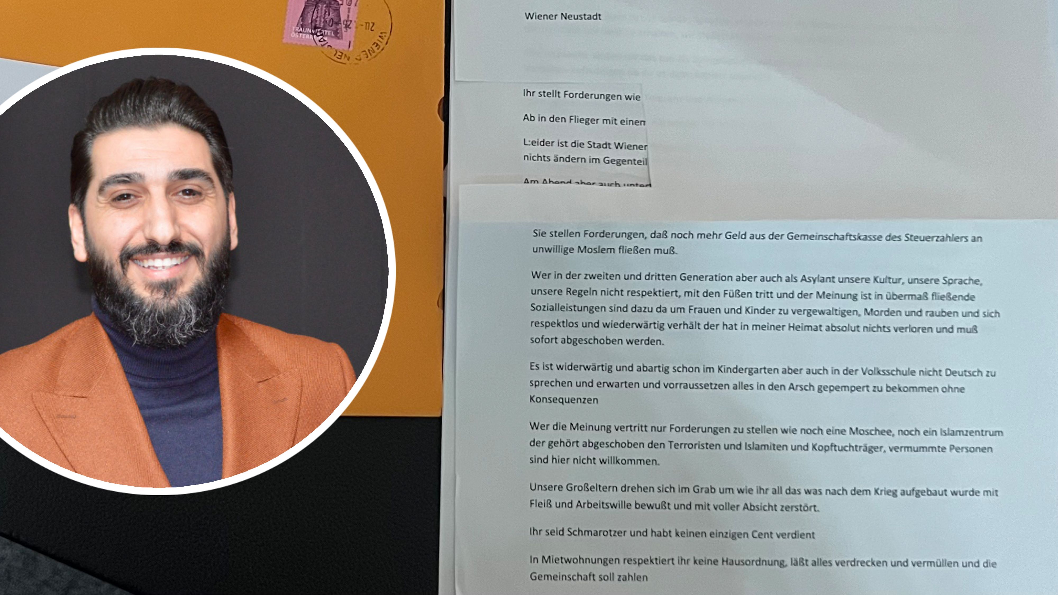 Demir Kanber kandidiert für einen Platz im Gemeinderat von Wr. Neustadt. Nun der Politiker einen unschönen Brief.