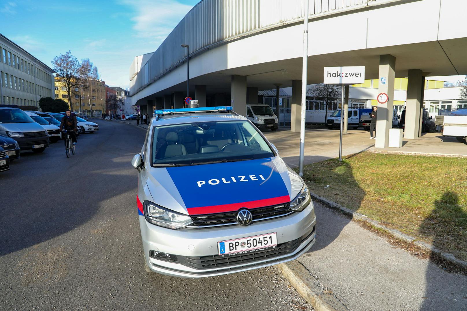 Die Handelsakademie 2 in Salzburg musste vorübergehend gesperrt werden.