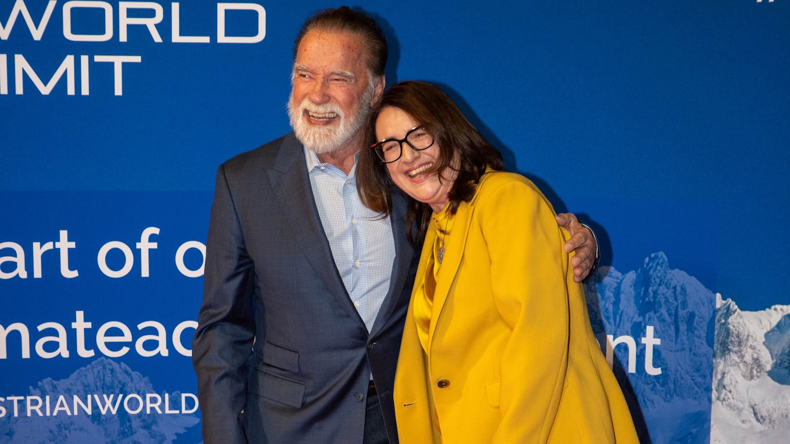 Arnold Schwarzenegger lud zum "Special Dinner for Climate Action" zum Stanglwirt ein. Mit dabei die "Climate Summit"-Chefin Monika Langthaler.