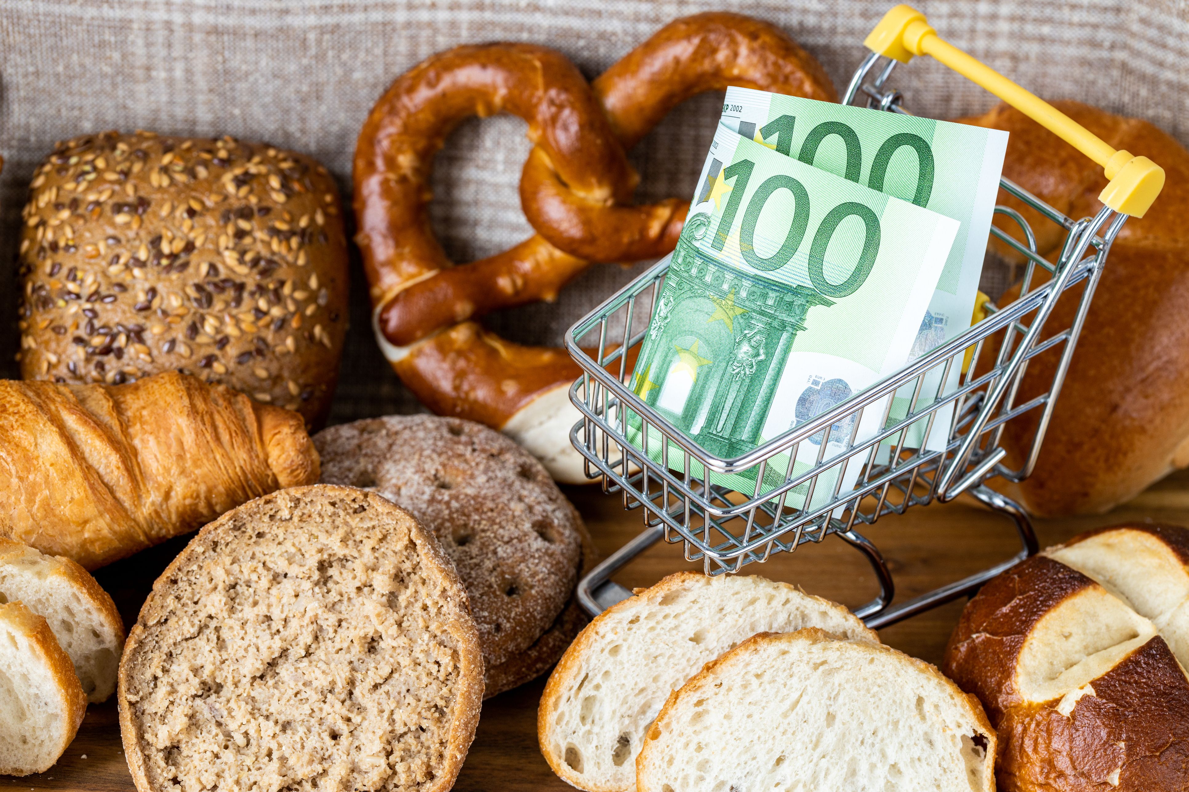 Für Brot und Gebäck zahlt man neuerdings um bis zu 8,3 Prozent mehr.