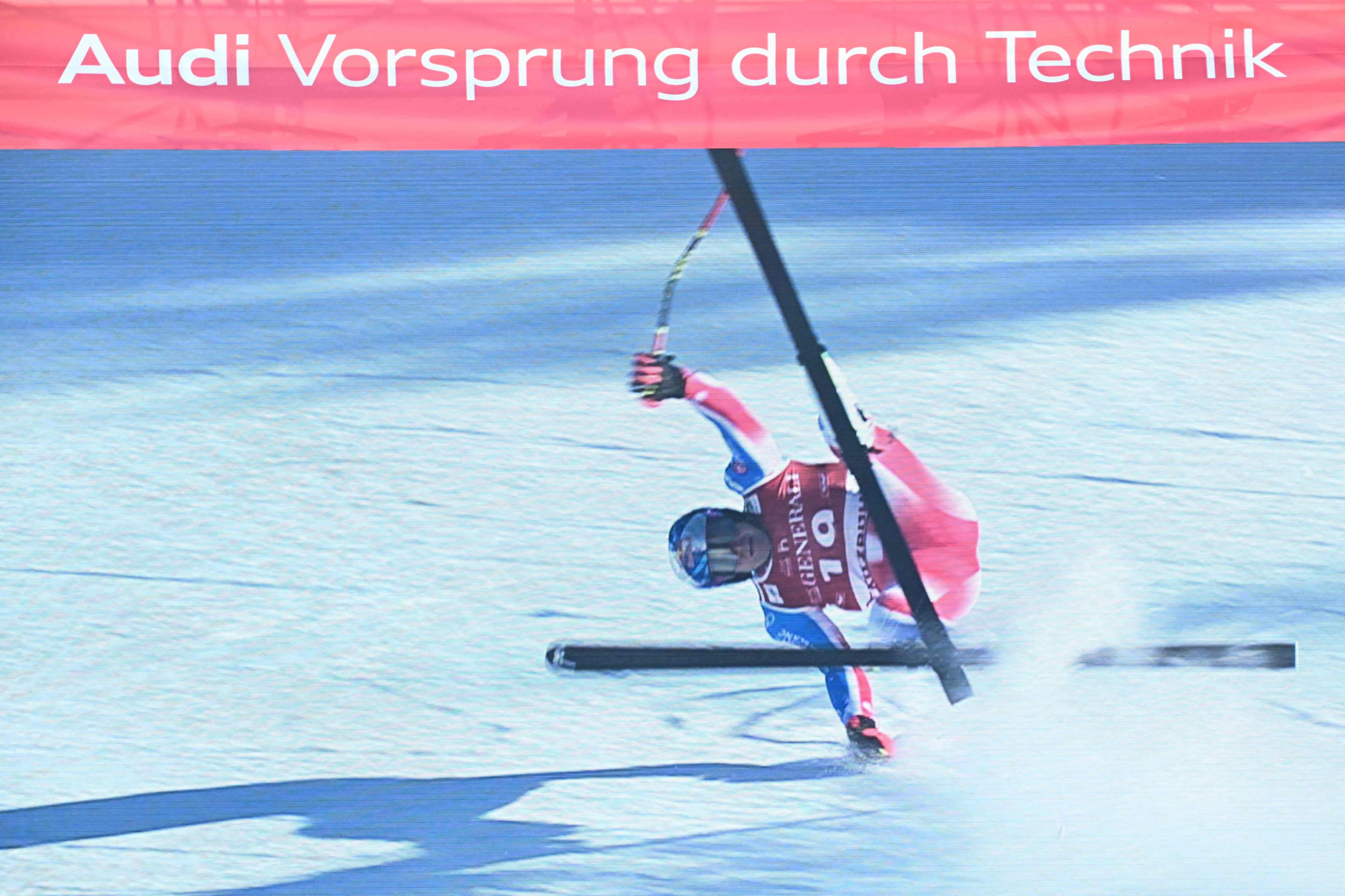 Alexis Pinturault wurde beim Sturz in Kitzbühel ausgehebelt.