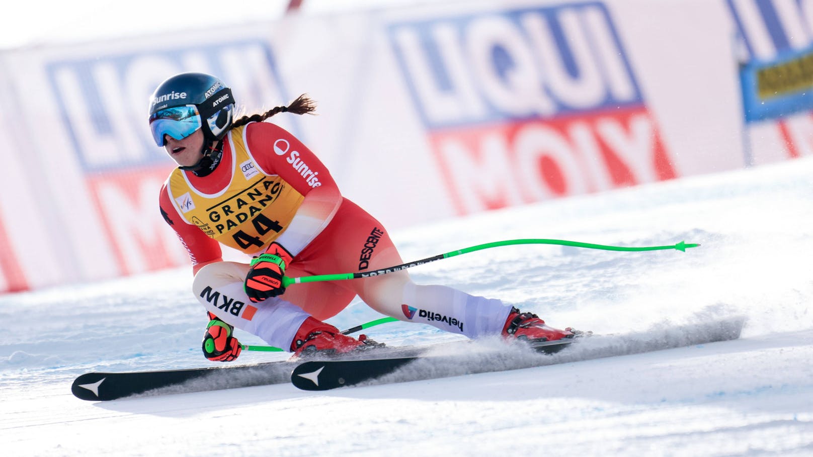 Heli wie in Kitz auch in Garmisch zwei Mal im Einsatz