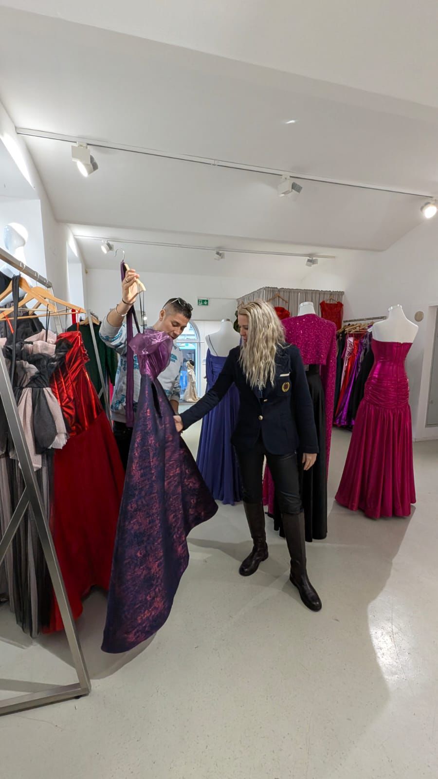 Designer Alexis F. Gonzales lud Simone Lugner zu sich ein.