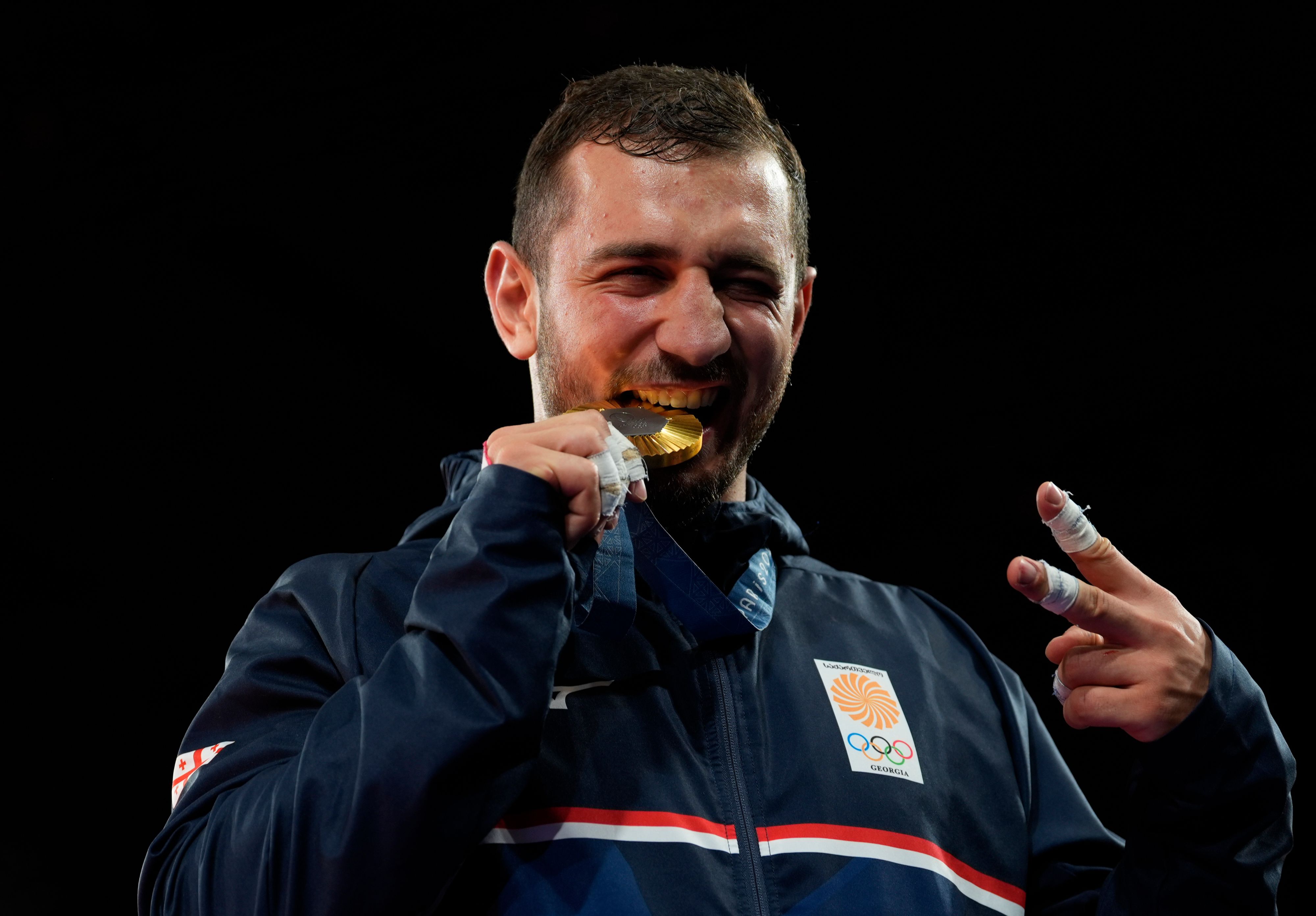 Lasha Bekauri eroberte in Paris seine zweite Olympia-Goldmedaille.