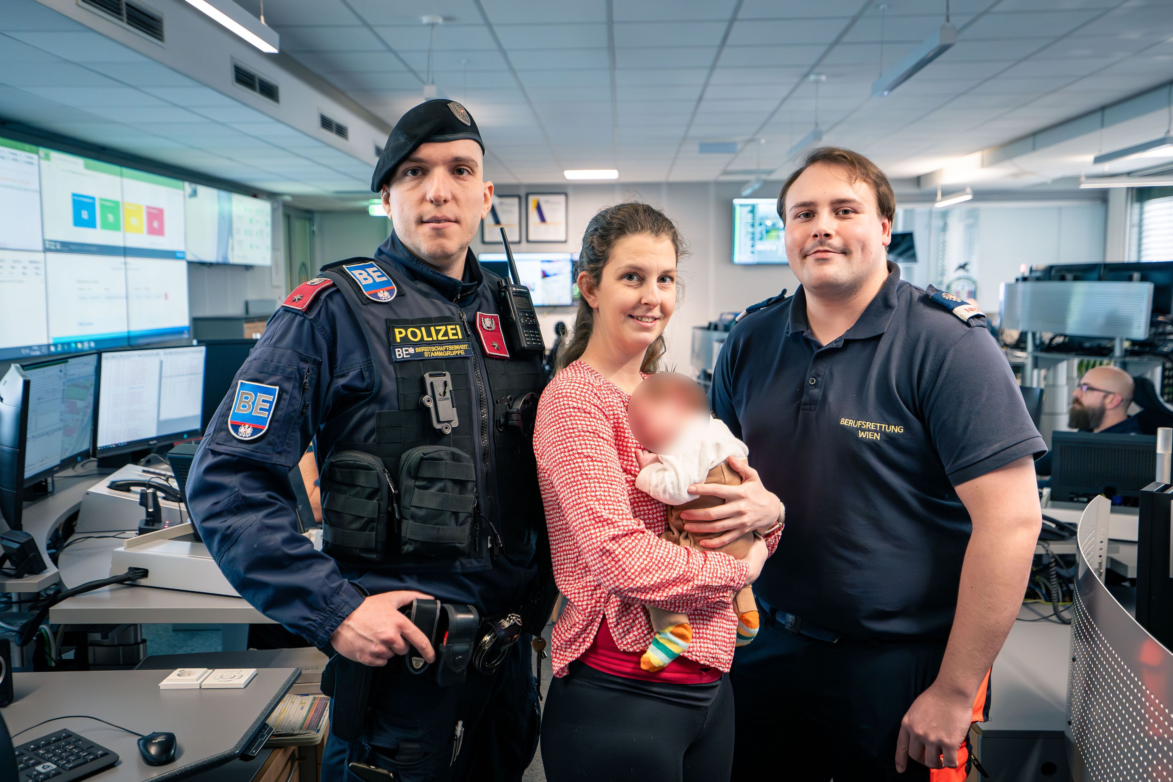 Die kleine Aria kam in einer Tiefgarage im 3. Bezirk (Landstraße) zur Welt.