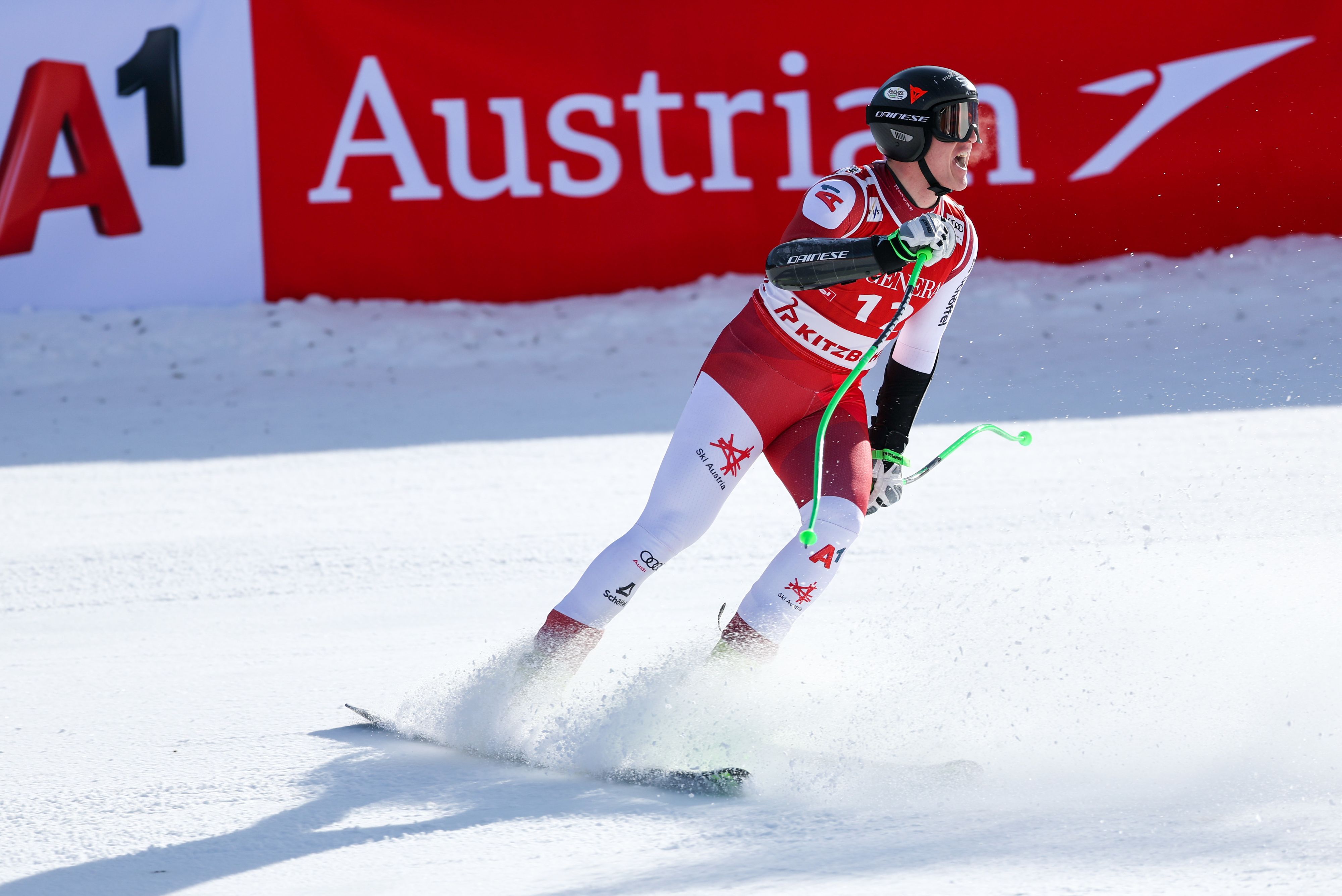 Ski-Ass Raphael Haaser fährt sensationell auf Rang zwei. 