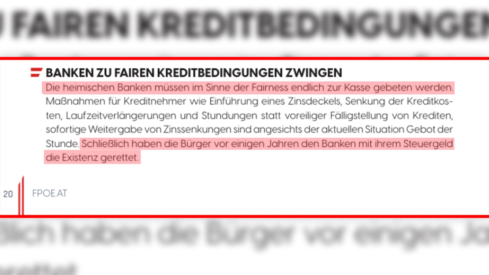 Der Wortlaut im FPÖ-Wahlprogramm.