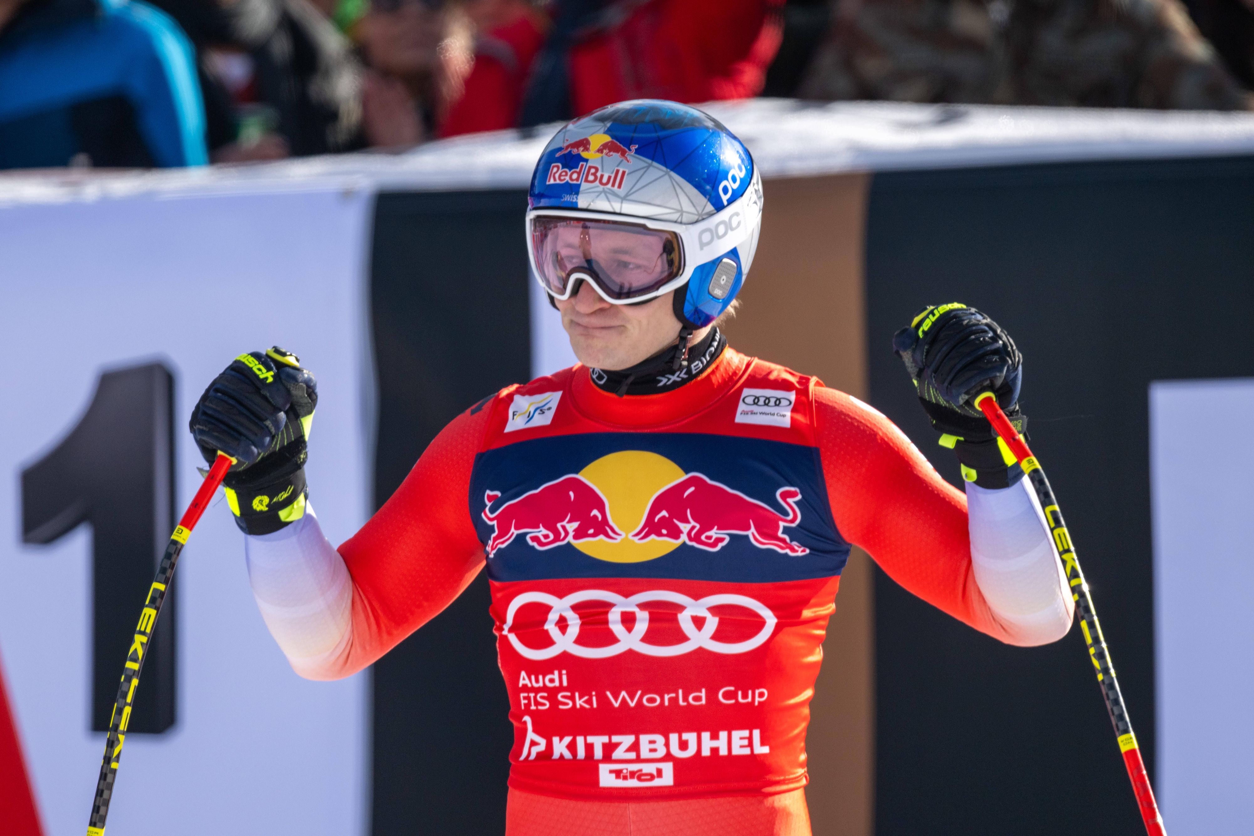 Marco Odermatt wurde bei der Abfahrt in Kitzbühel sechster. 