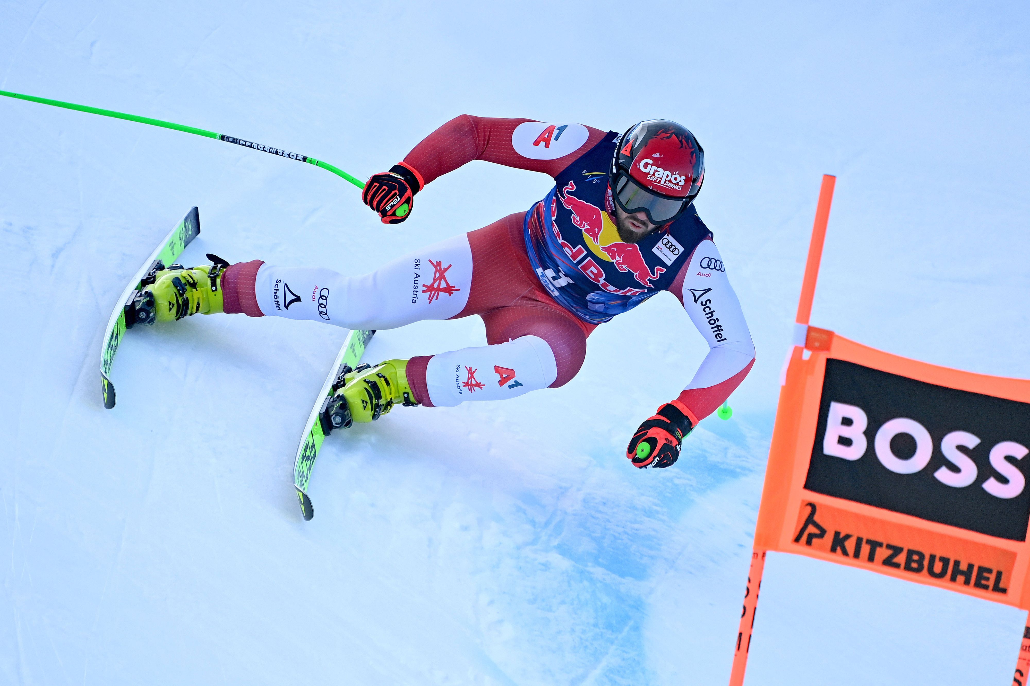 Daniel Hemetsberger wurde bei der Abfahrt in Kitzbühel Vierter. 