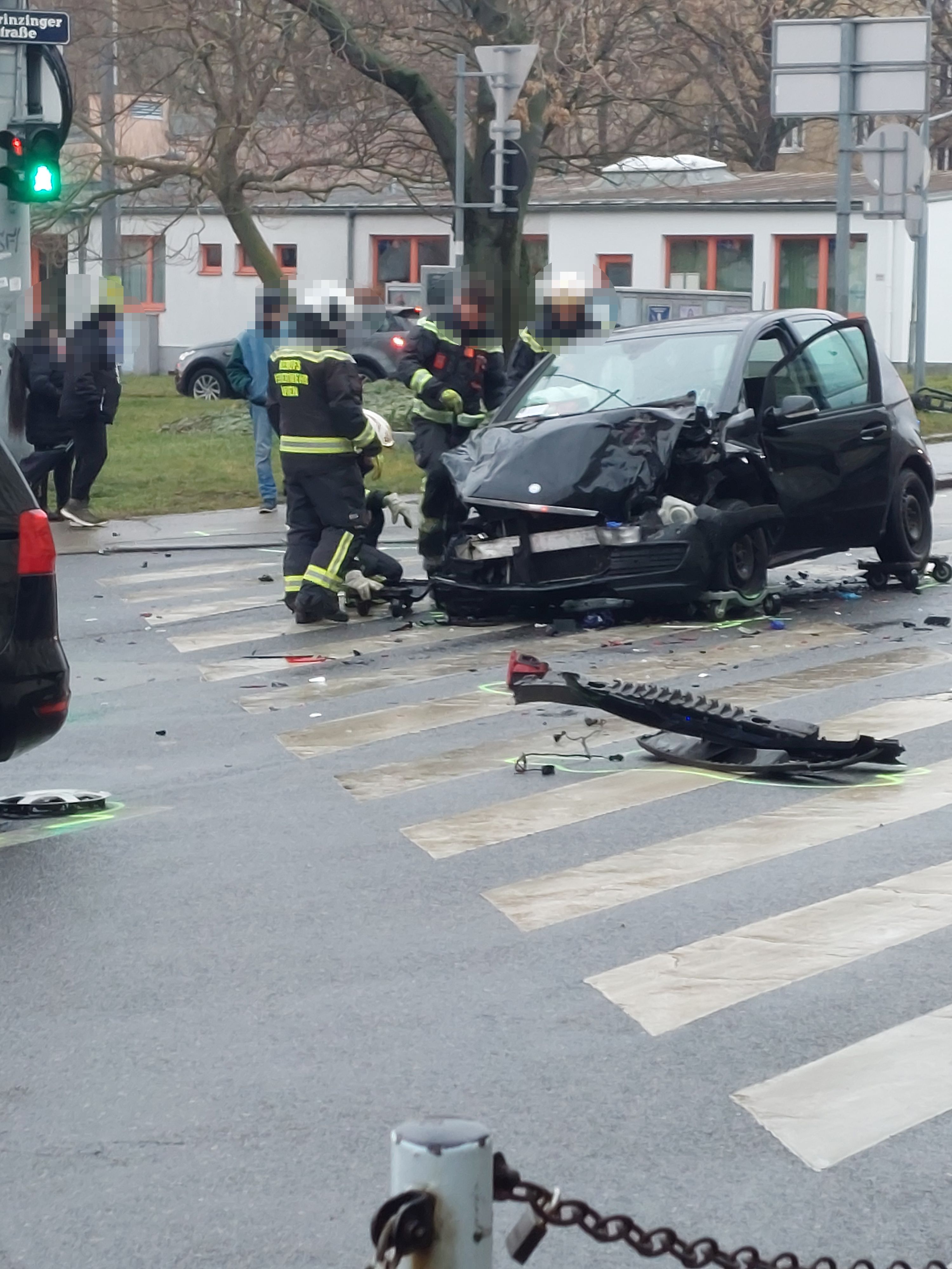 Verkehrsunfall am Samstag in Wien-Döbling.