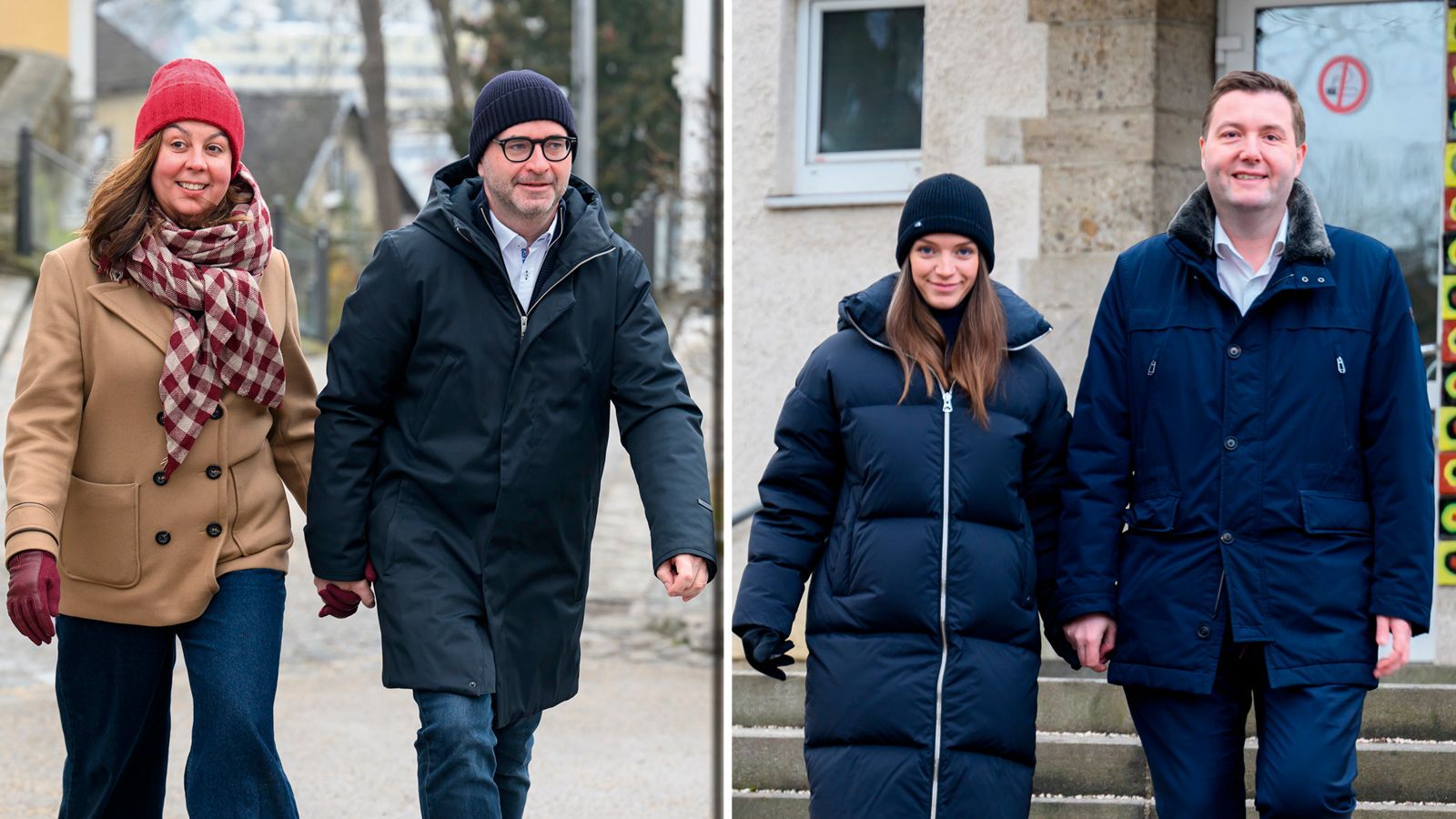 Die Stichwahl-Kandidaten (Dietmar Prammer und Michael Raml) traten den Urnengang mit ihren Partnerinnen an.