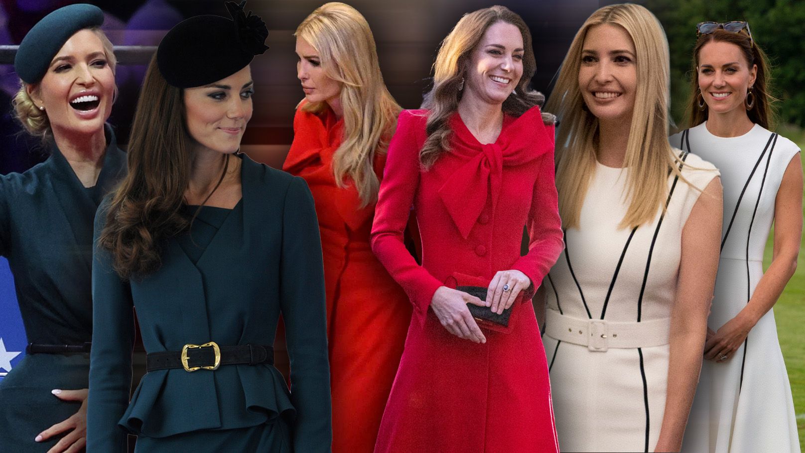 Ivanka Trump und Prinzessin Kate haben oft ähnliche Outfits an.