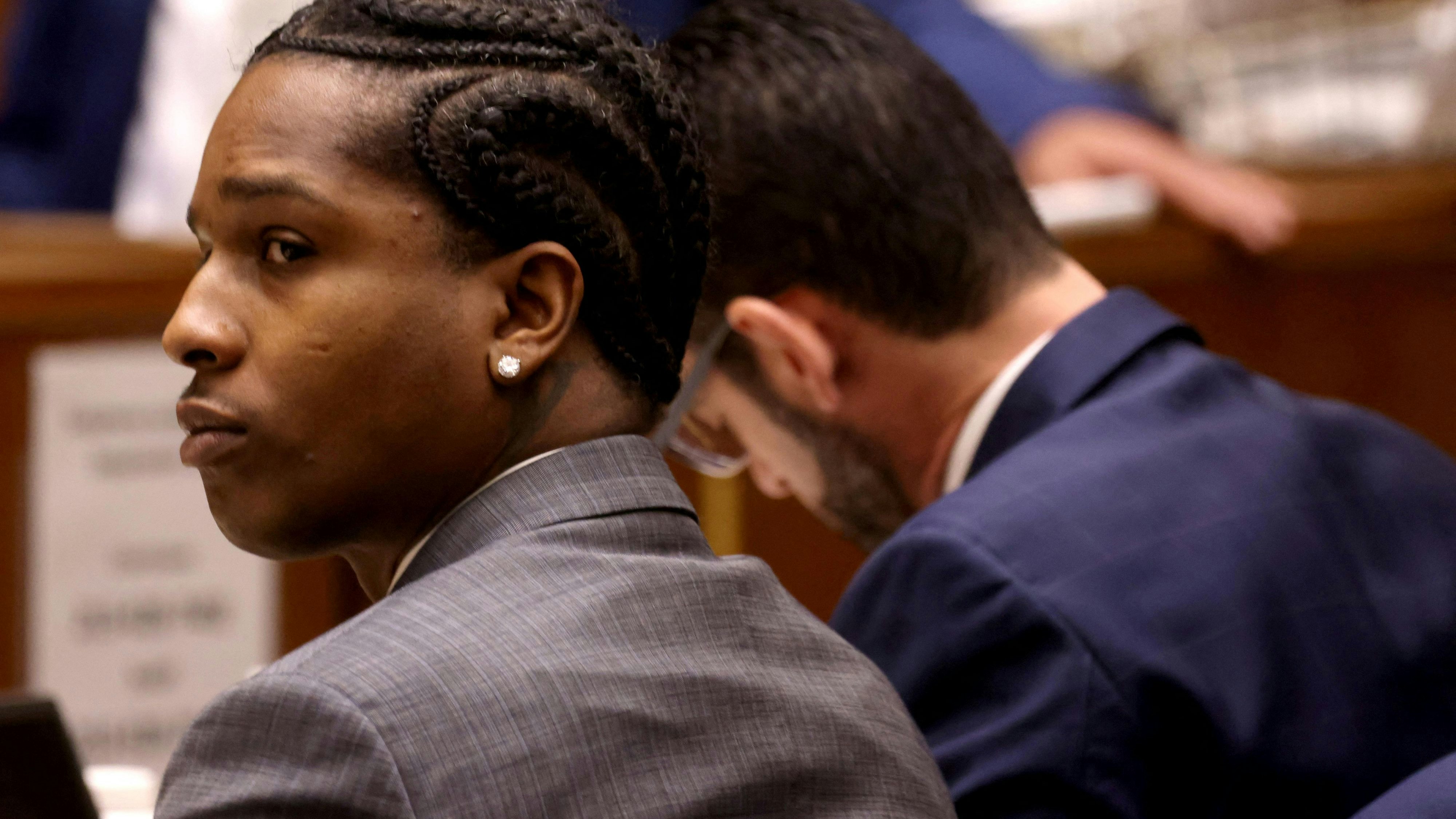 Rakim Mayers, a.k.a. A$AP Rocky am 24. Jänner 2025 vor Gericht.