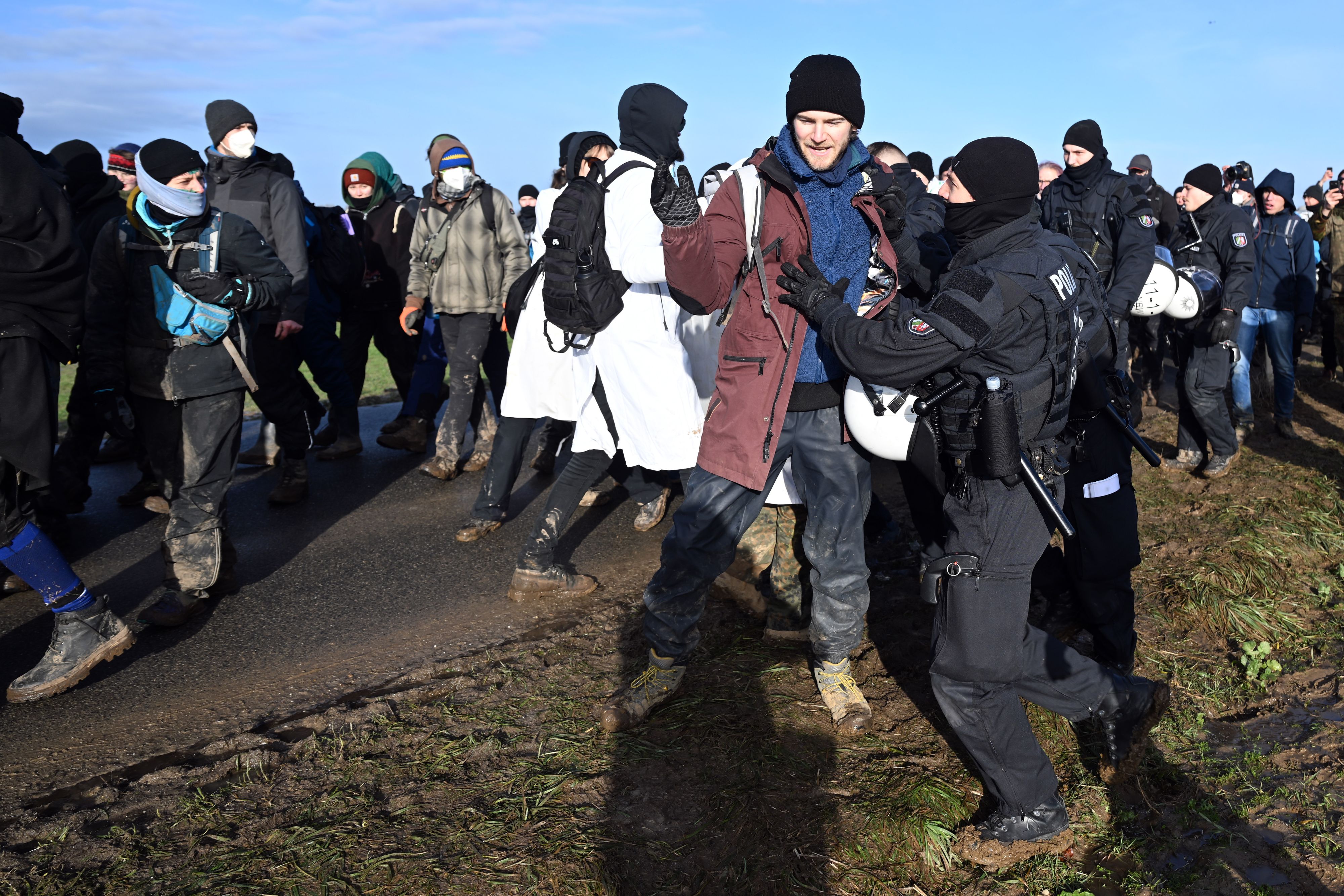 Auch bei den Protesten in Lützerath war Poettinger dabei. 