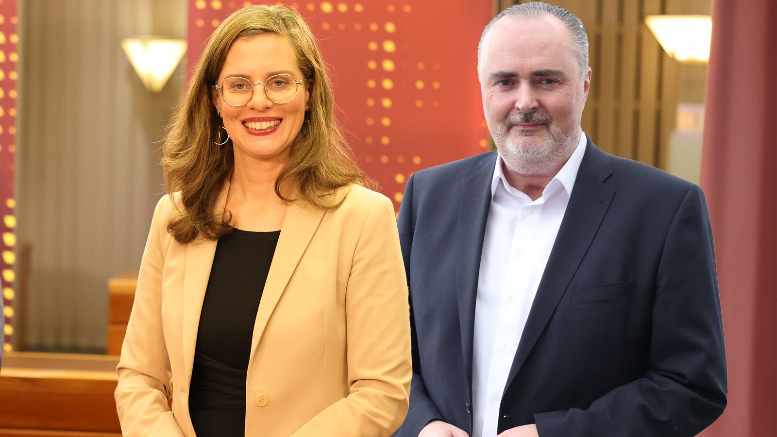 Burgenland-Chef Hans Peter Doskozil (SP) verhandelt mit Anja Haider-Wallner (Die Grünen) über eine Koalition.