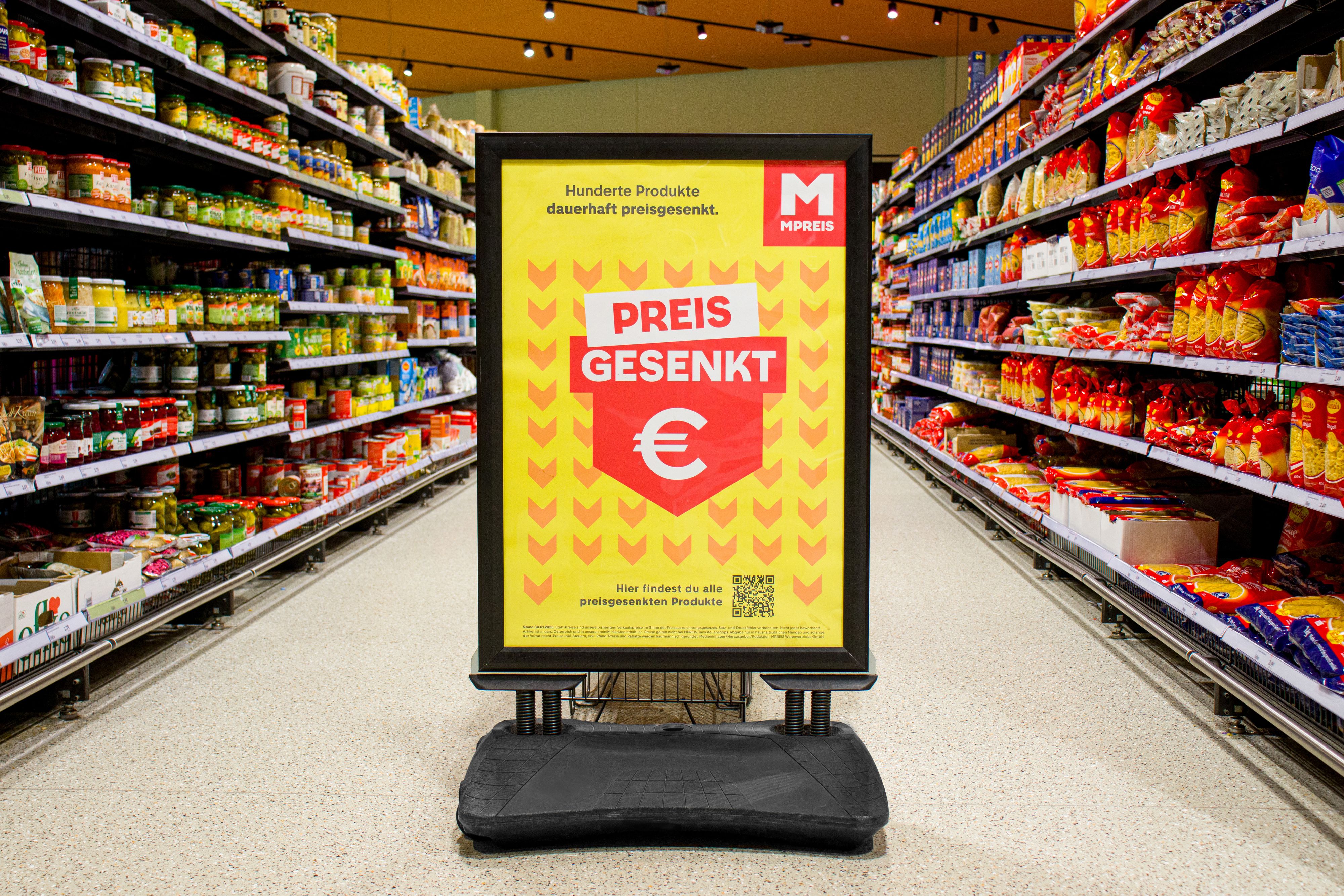 MPREIS verbilligt das Sortiment.