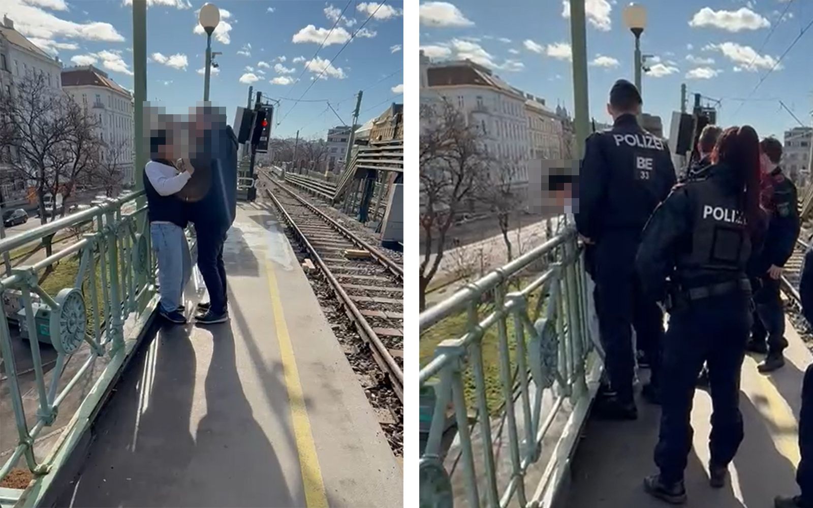 Nach einer Sachbeschädigung fasste ein Augenzeuge einen Randalierer bei einer U6-Station.