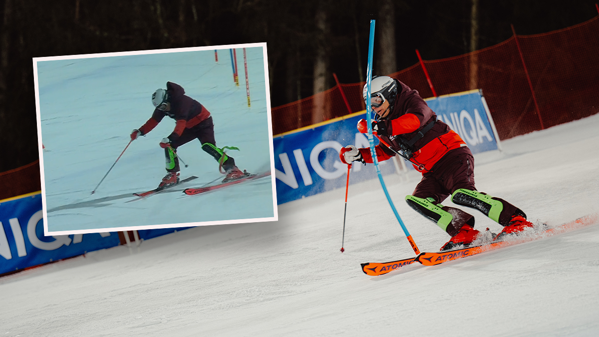 ORF-Mann Thomas Sykora fädelt auf der berüchtigten Planai ein. 