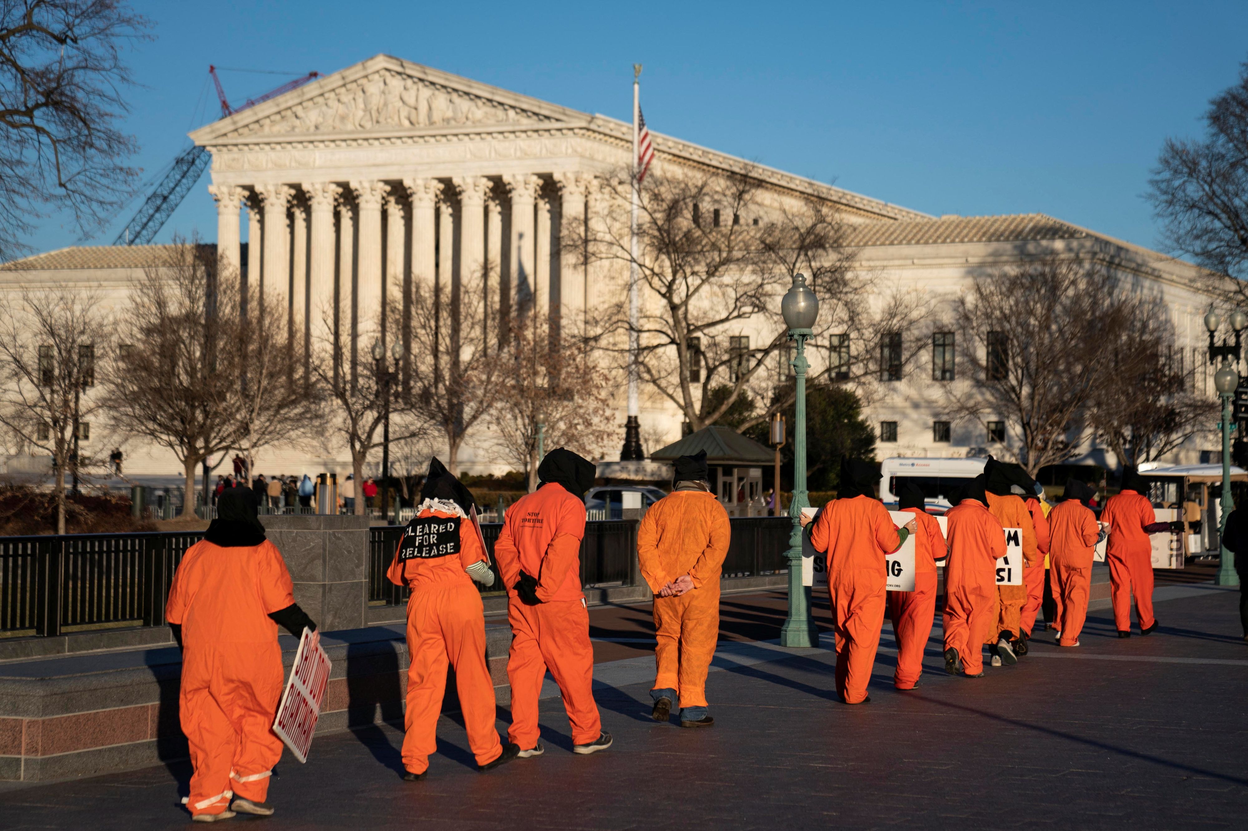 Protest in Washington gegen das Guantanamo-Gefängnis. Archivbild, 2023.