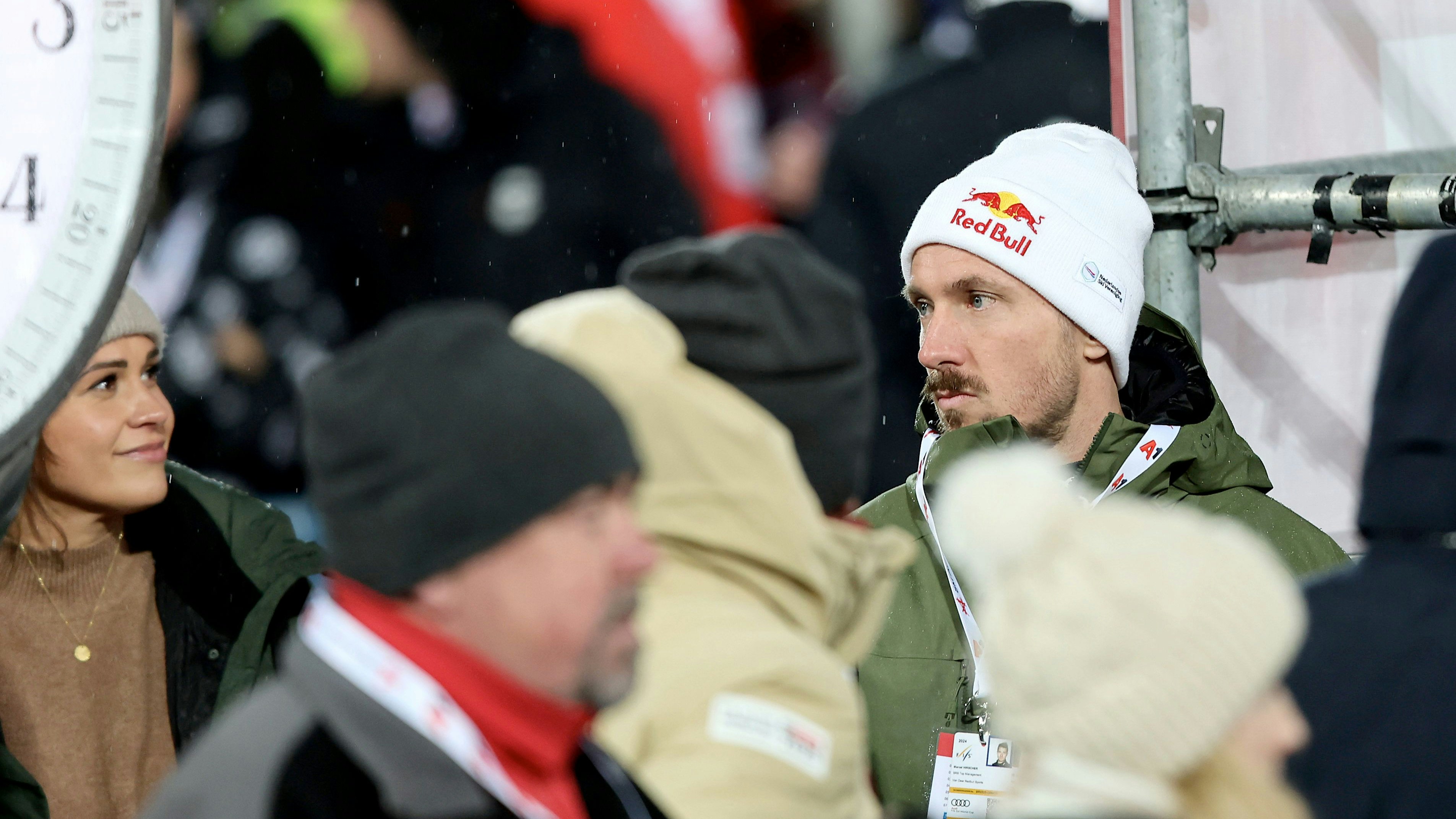 Ski-Legende Marcel Hirscher war als Fan beim Riesenslalom auf der Planai.