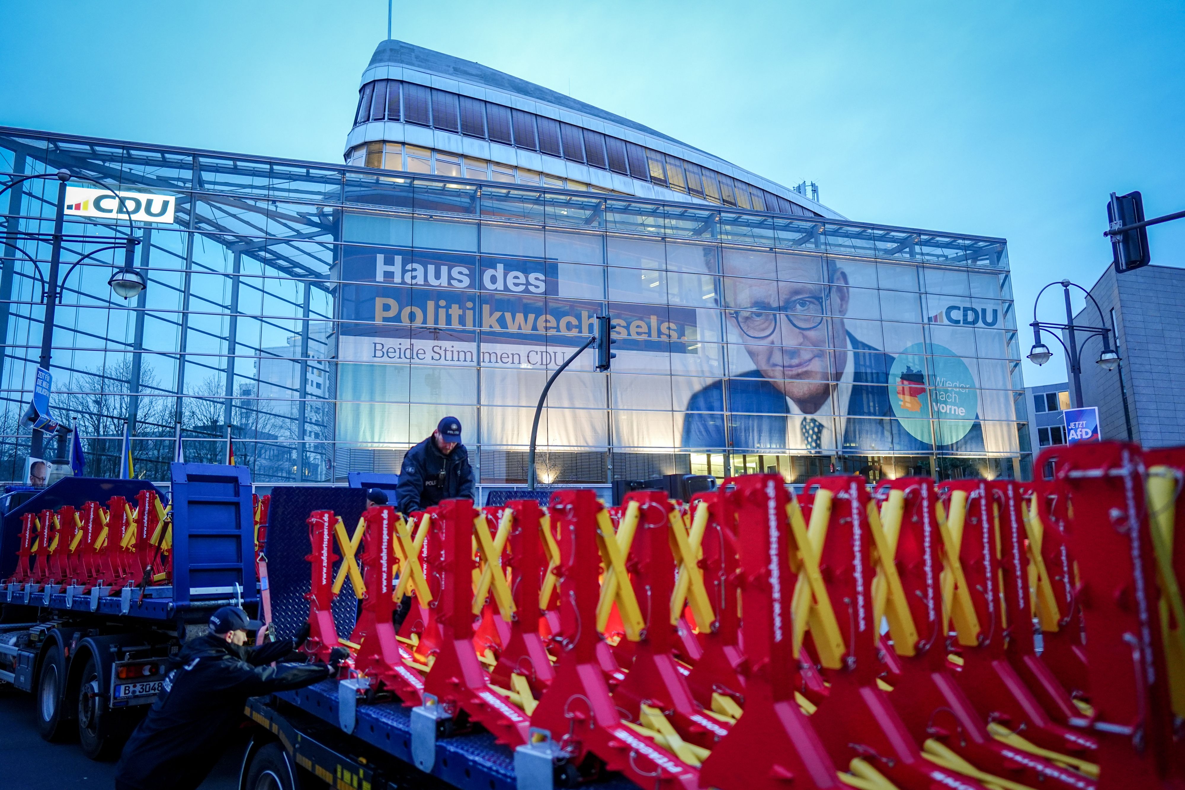 Die CDU-Zentrale im Konrad-Adenauer-Haus in Berlin am 30. Jänner 2025.