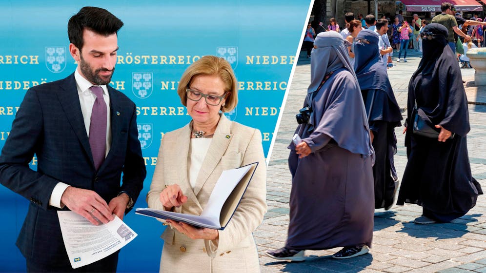 Udo Landbauer und Johanna Mikl-Leitner stellten den Aktionsplan im Kampf gegen den radikalen Islam vor