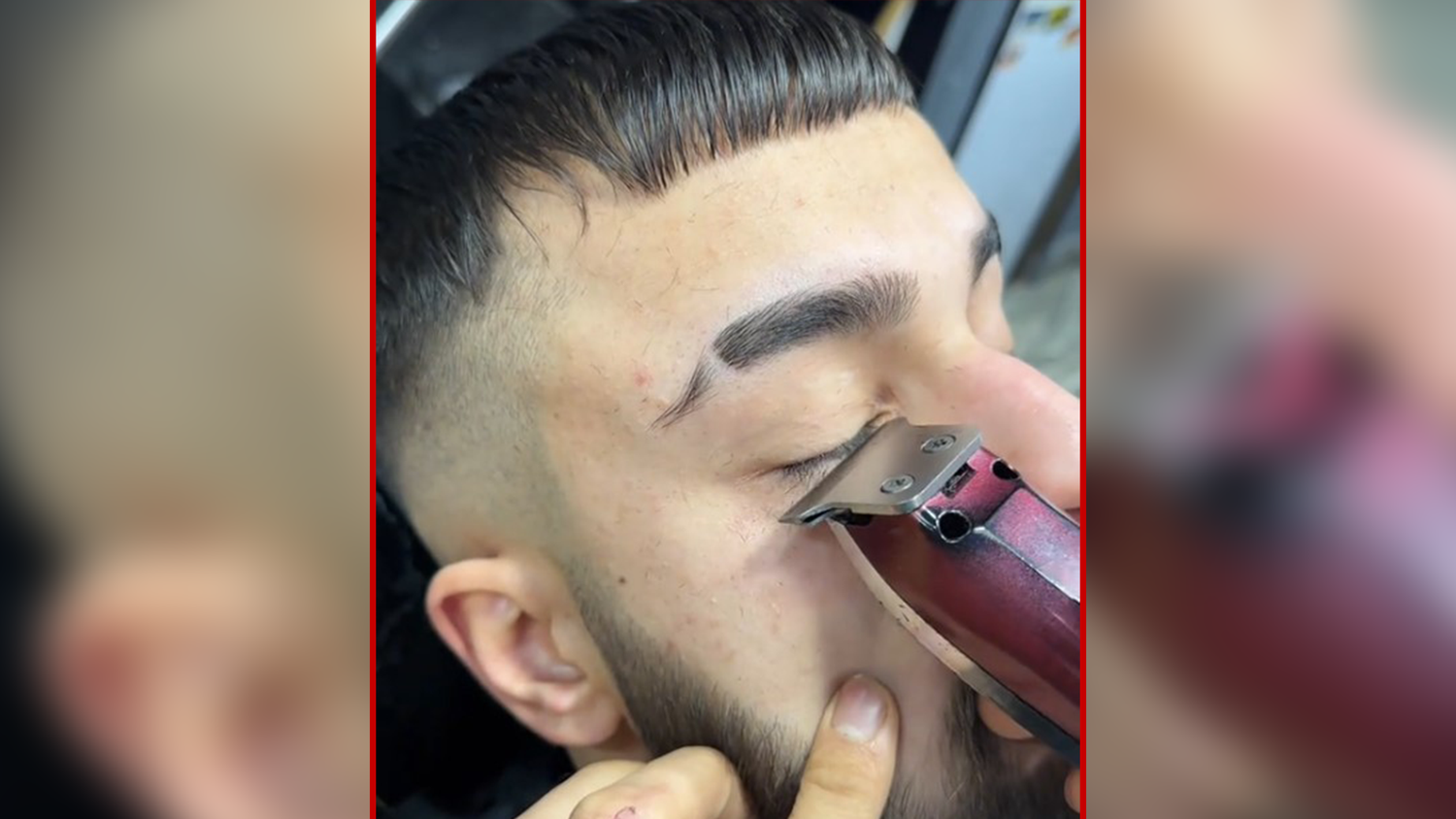 Ein skurriler Trend lässt Männer nun Wimpern mit dem Rasierer kürzen.