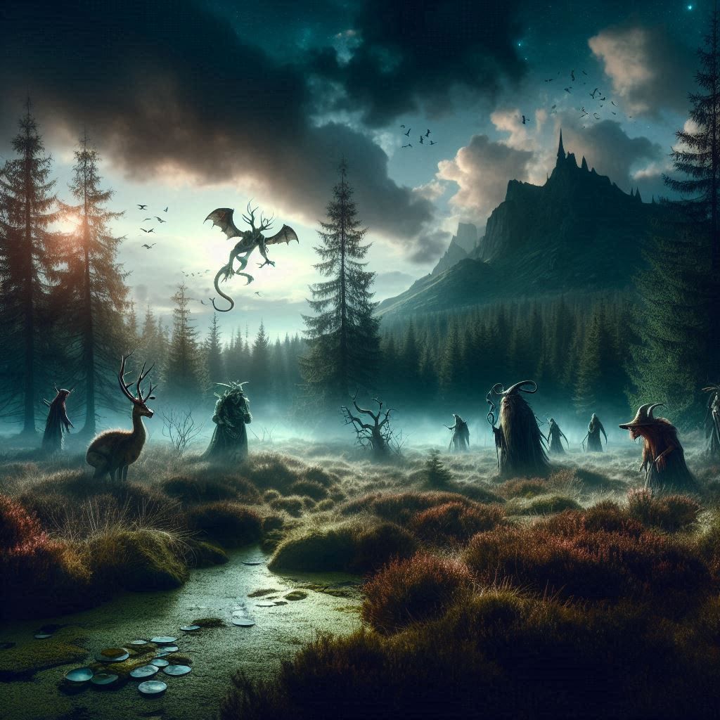 So stellt sich die KI ein unheimliches Moor vor.