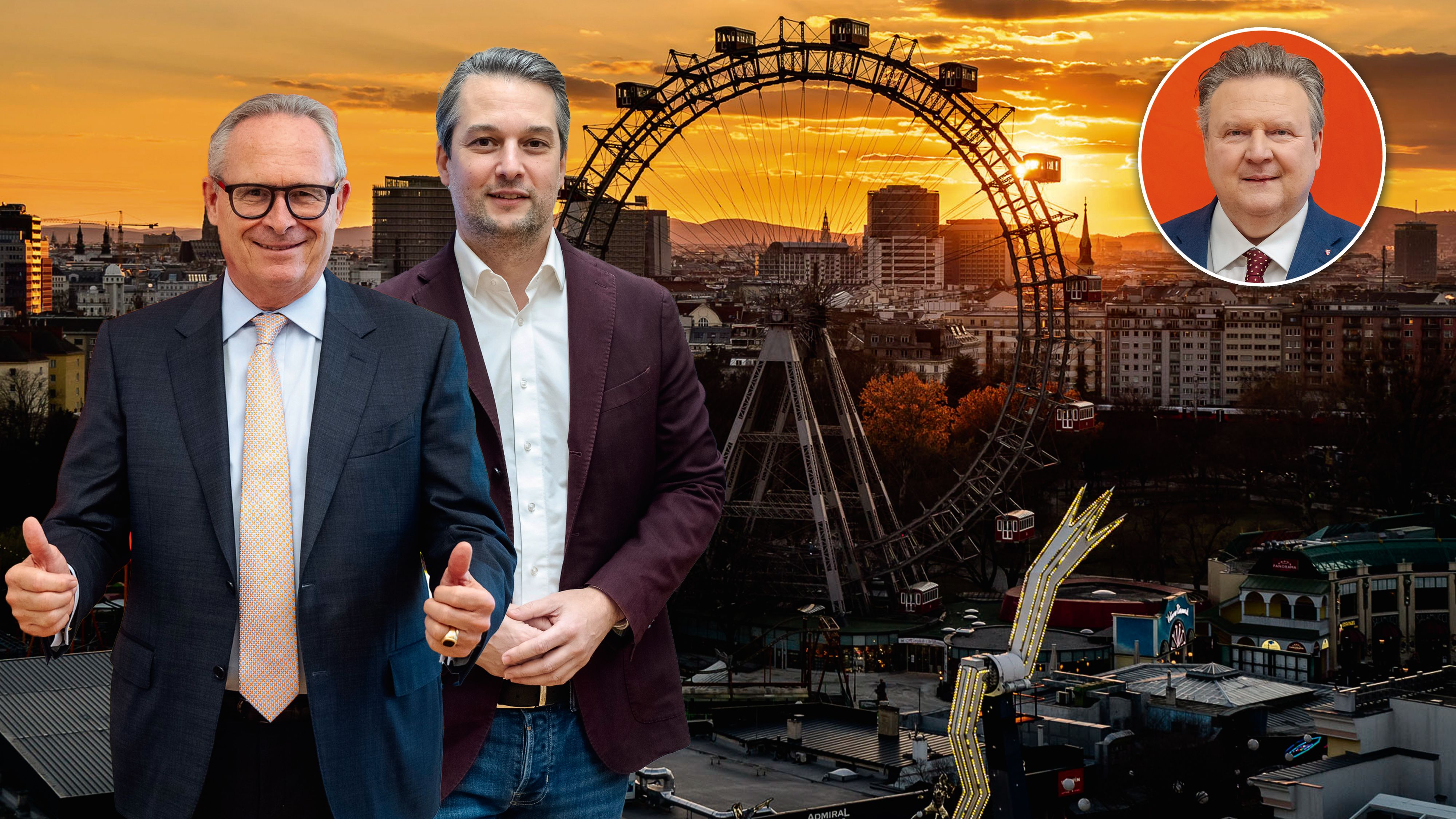 Dominik Nepp dürfte die FPÖ auf den zweiten Platz hinter Ludwig führen. Doch was gelingt ÖVP-Obmann Karl Mahrer?