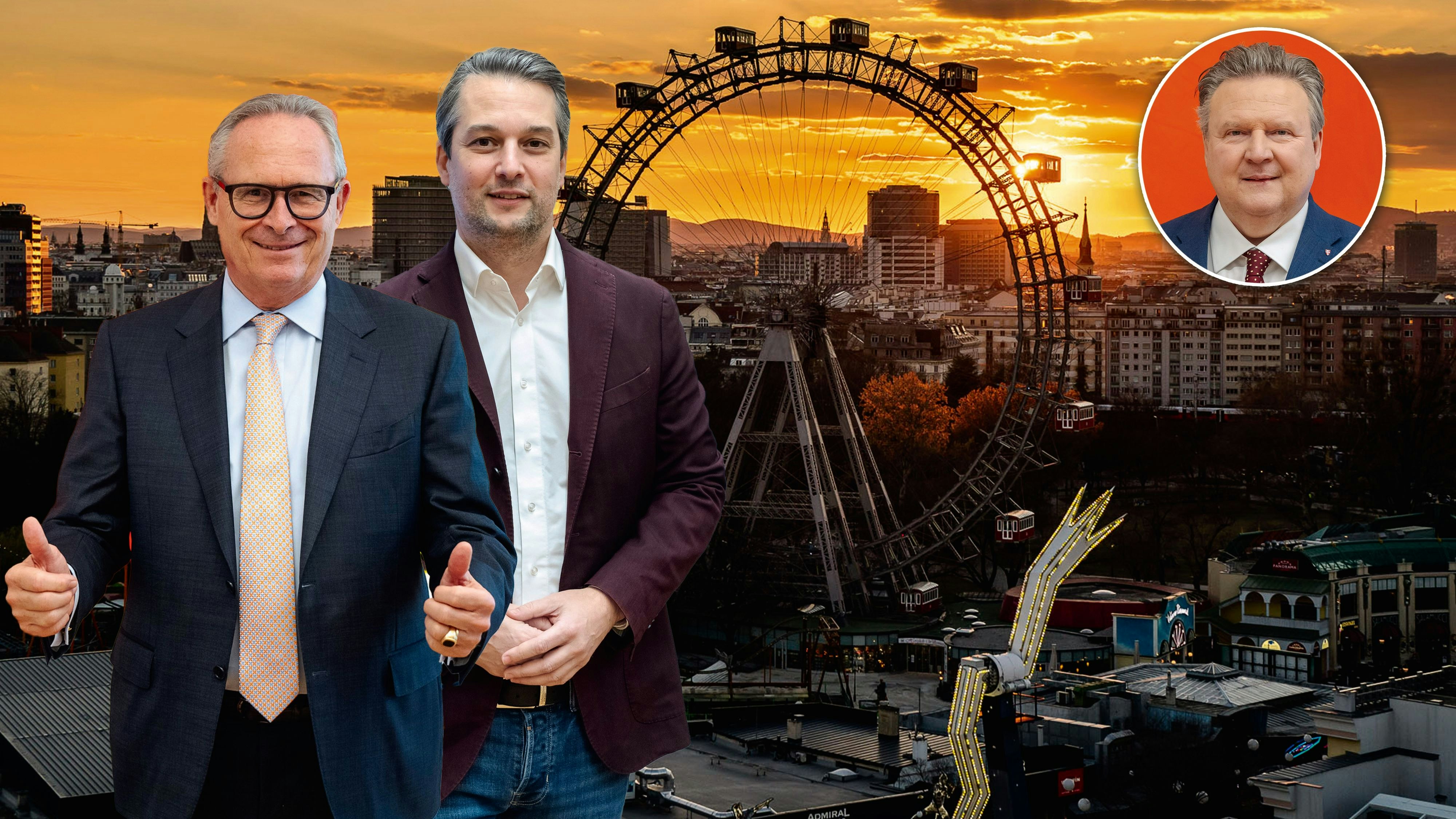 Wien-Wahl backstage: Mahrer, Nepp, Ludwig