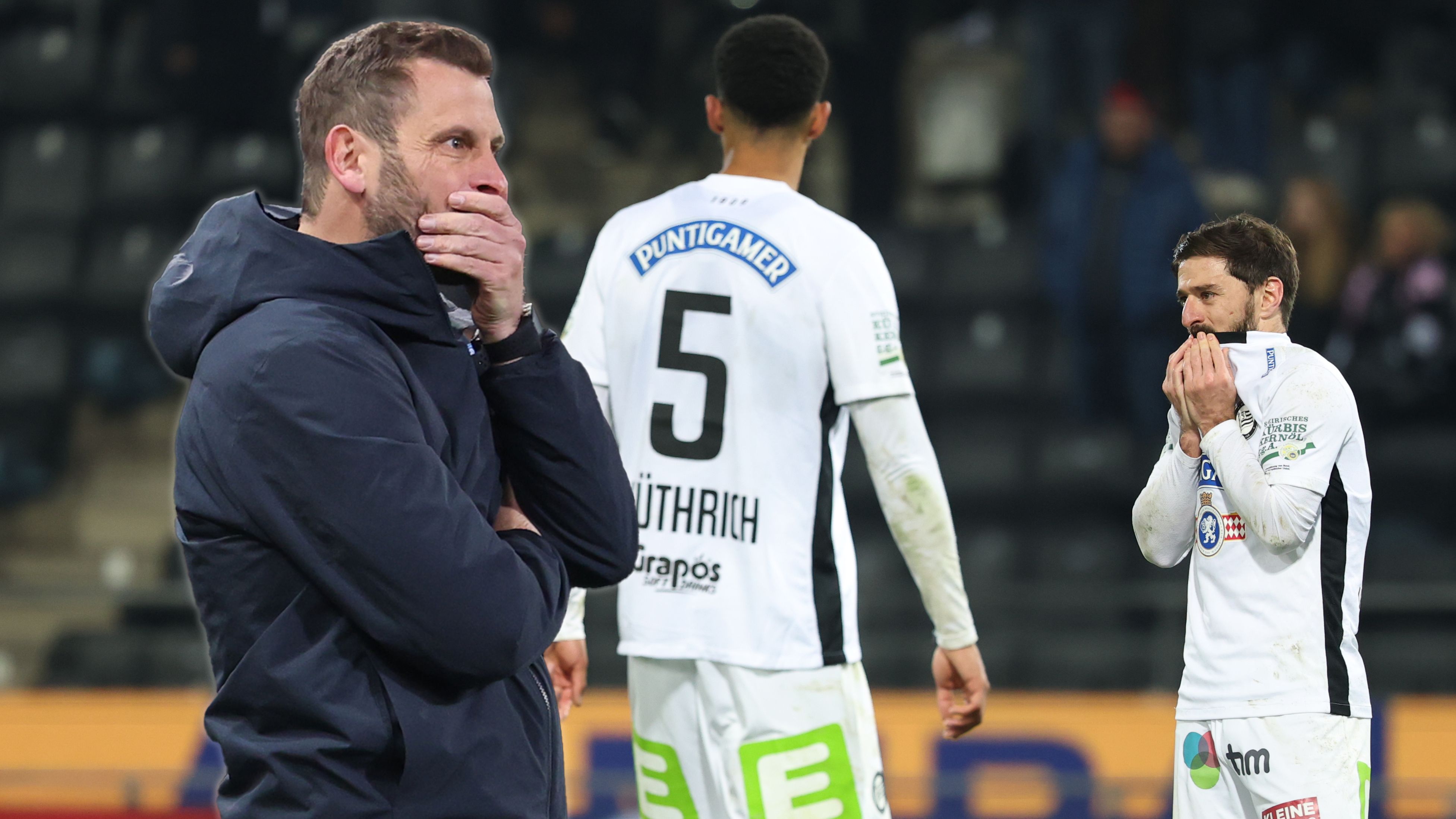 Enttäuschung bei Jürgen Säumel und Sturm.