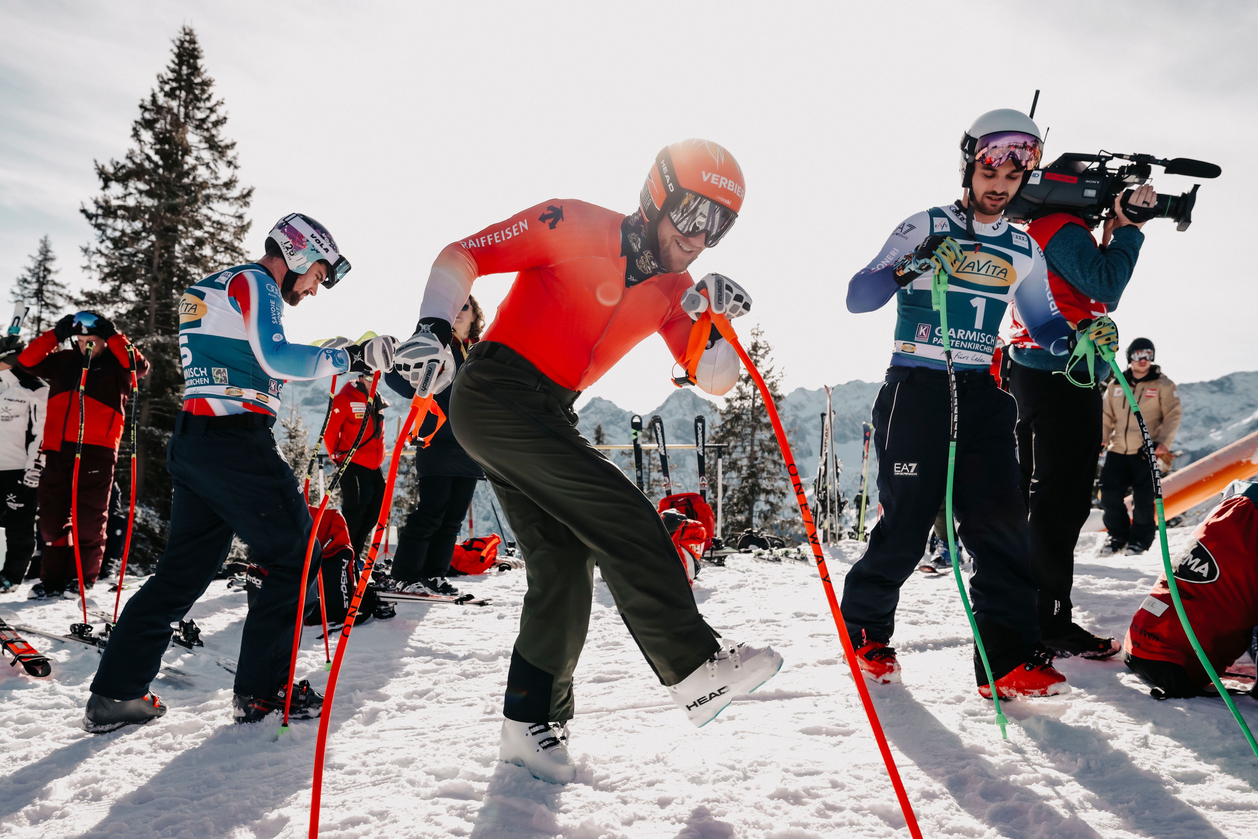 Nach dem Aufwärmen war in Garmisch Schluss.