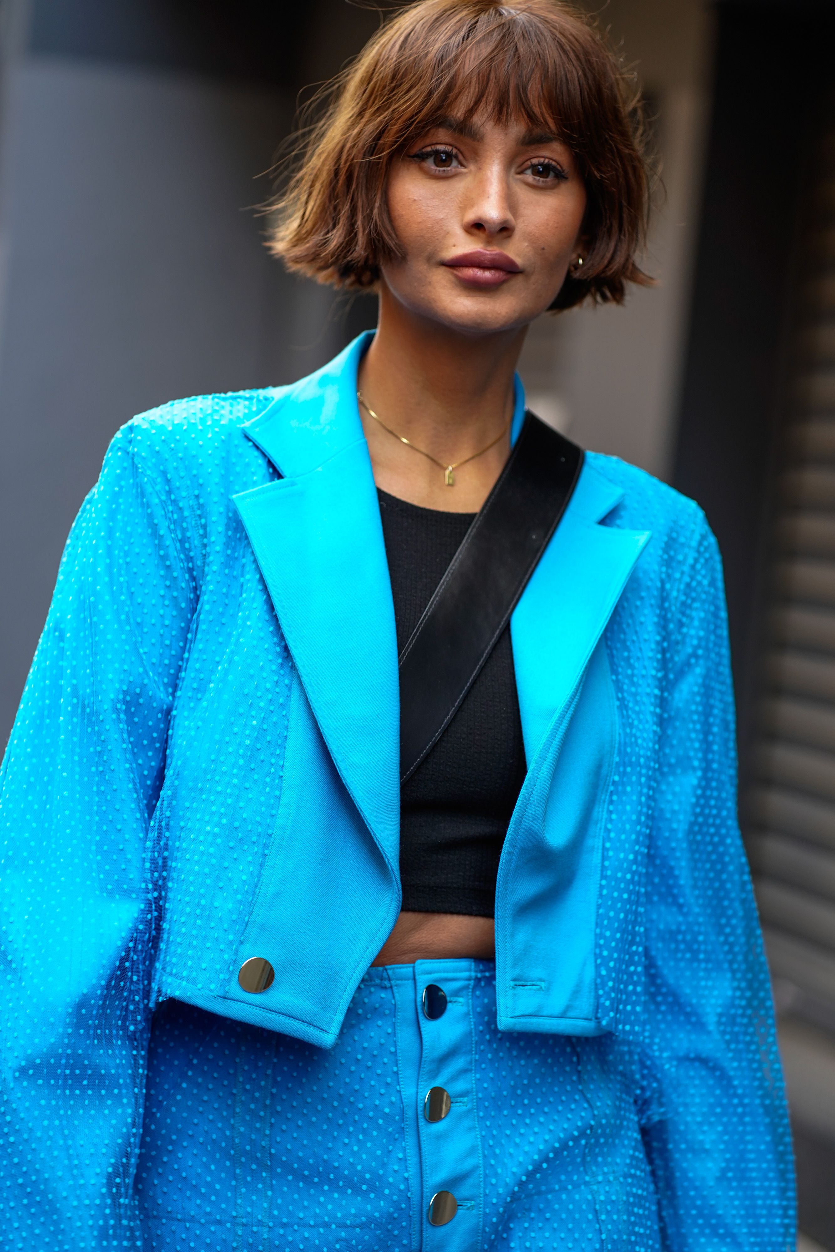 Model Taylor LaShae hat einen kurzen Bob zu ihrem Markenzeichen gemacht.