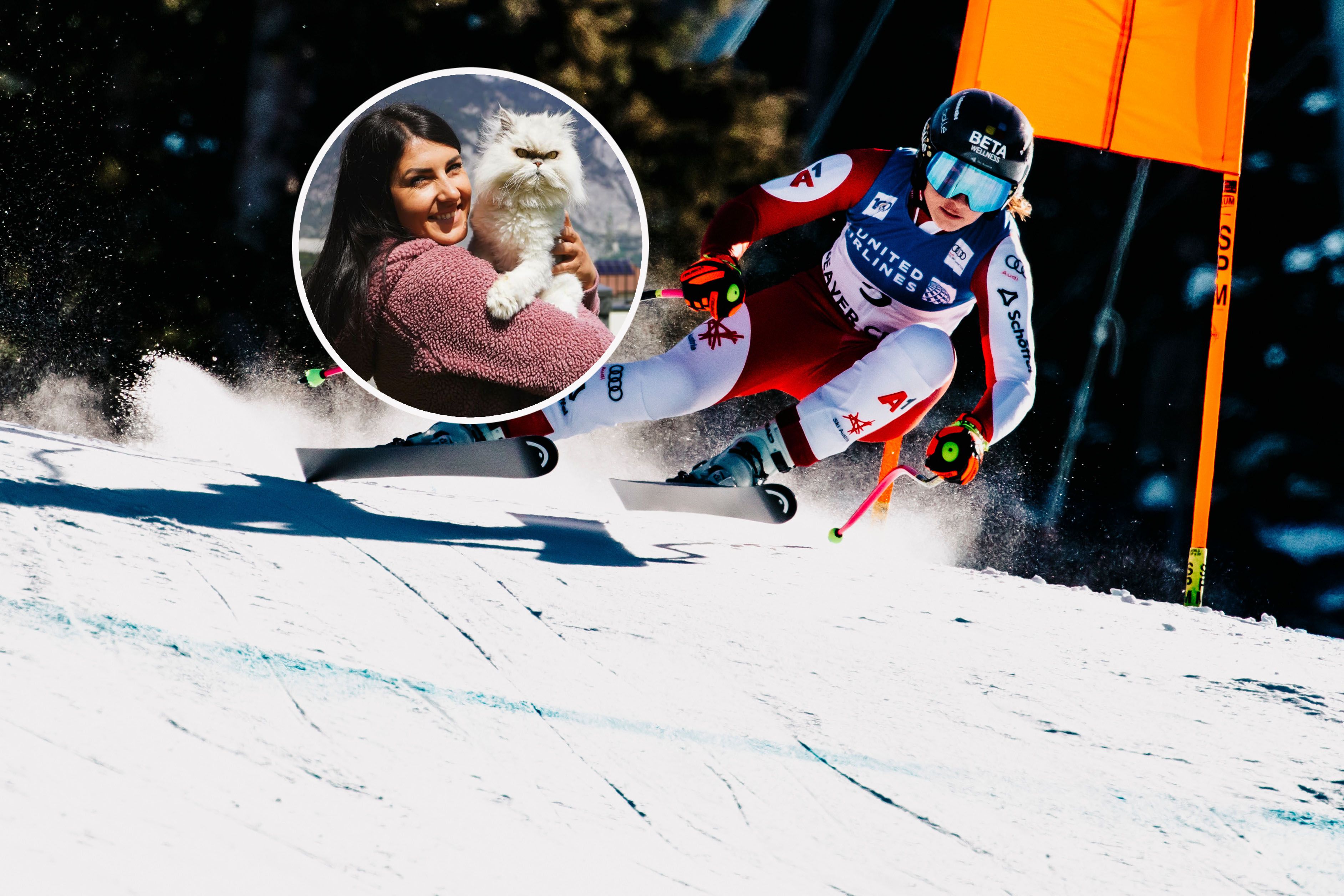 Stephanie Venier mit Kater Finnie.