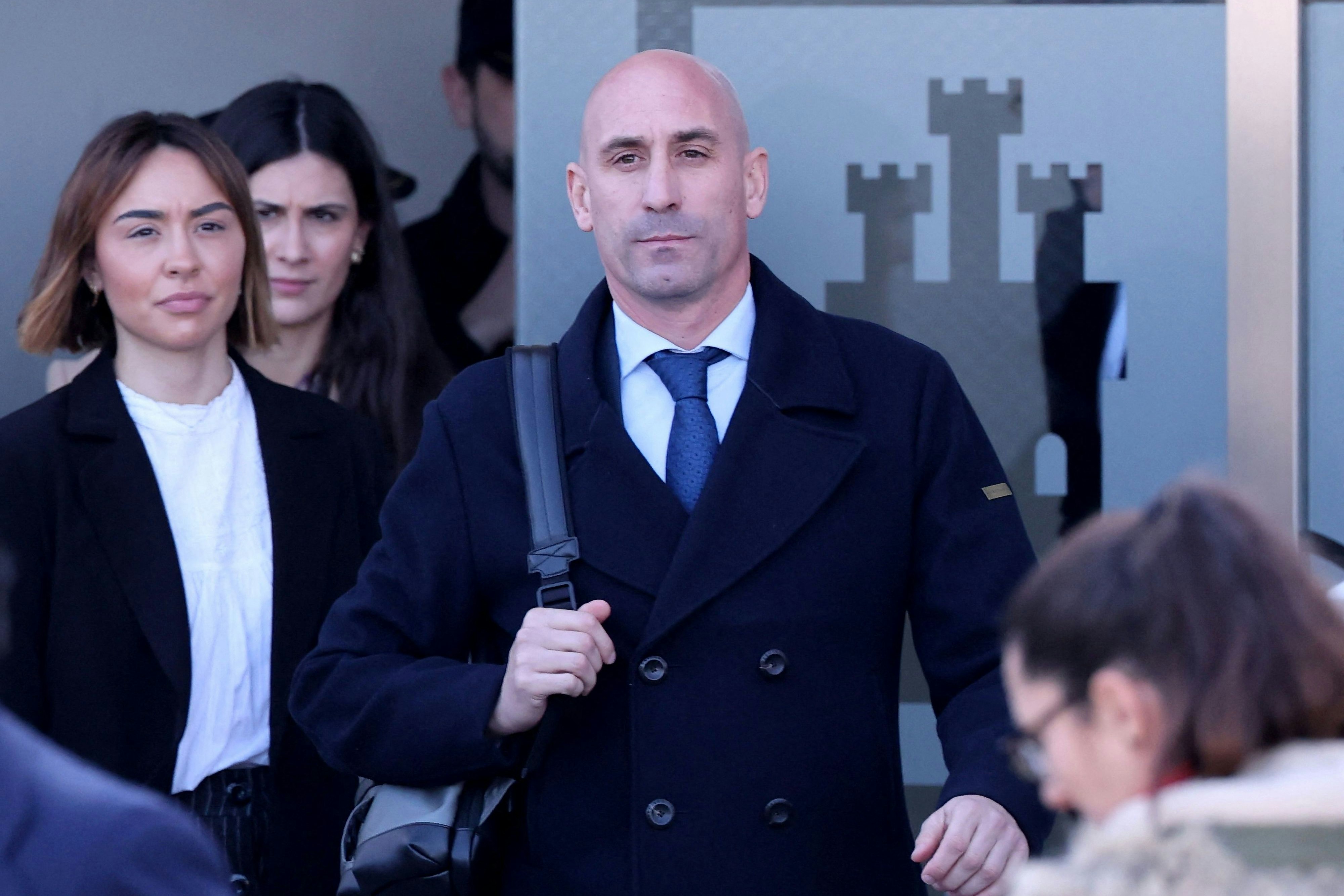 Der nunmehrige Ex-Verbandspräsident Luis Rubiales beim Prozessauftakt am 3. Februar in Madrid