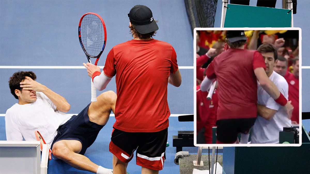 Cristian Garin wurde von Zizou Bergs umgerannt.