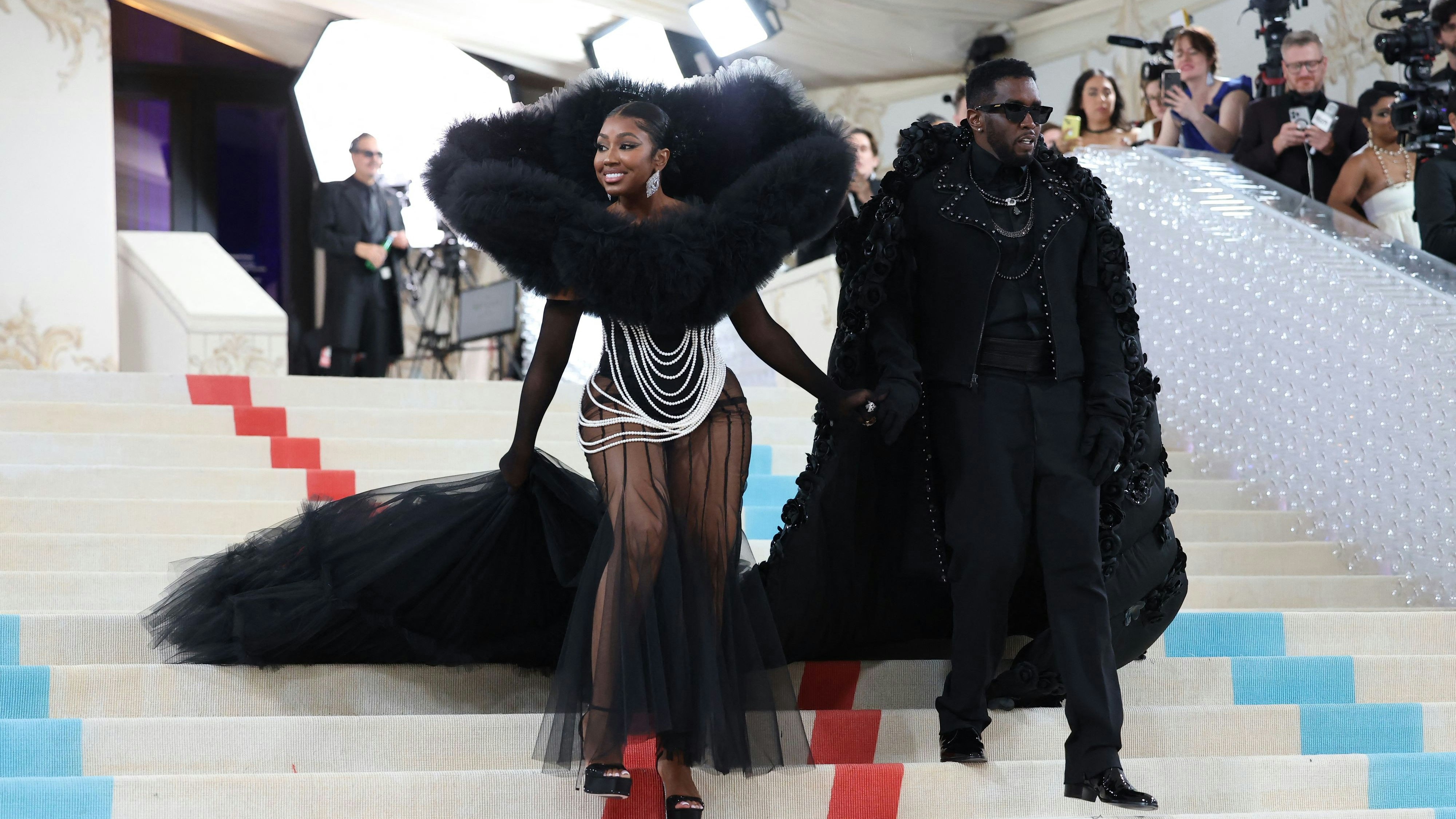 Ein Bild aus besseren Tagen: Sean Combs und die Rapperin Yung Miami auf der berühmten Met Gala im Metropolitan Museum of Art's Costume Institute am 1. Mai 2023