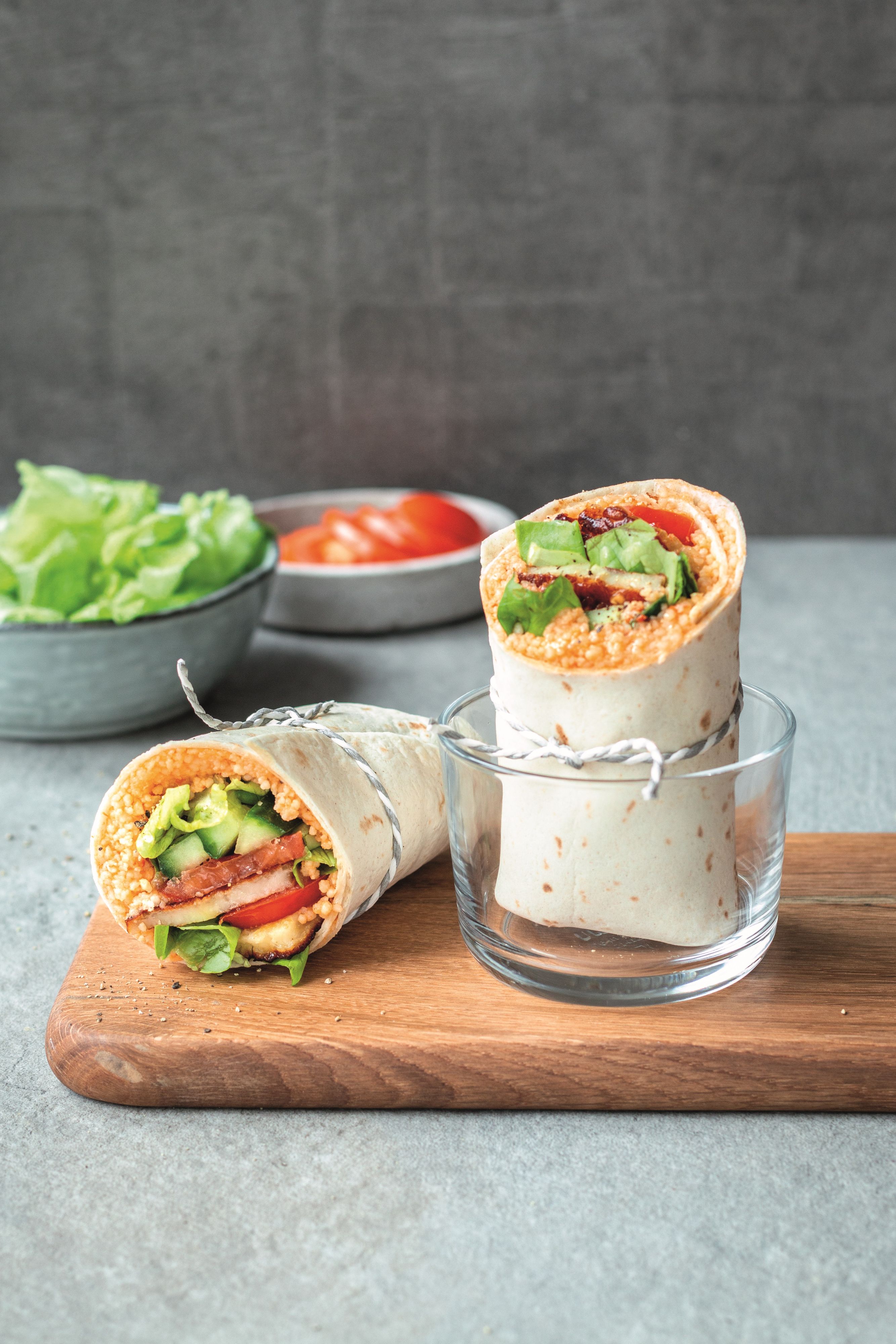 Schnell zubereitet, vegetarisch: Halloumi-Wraps