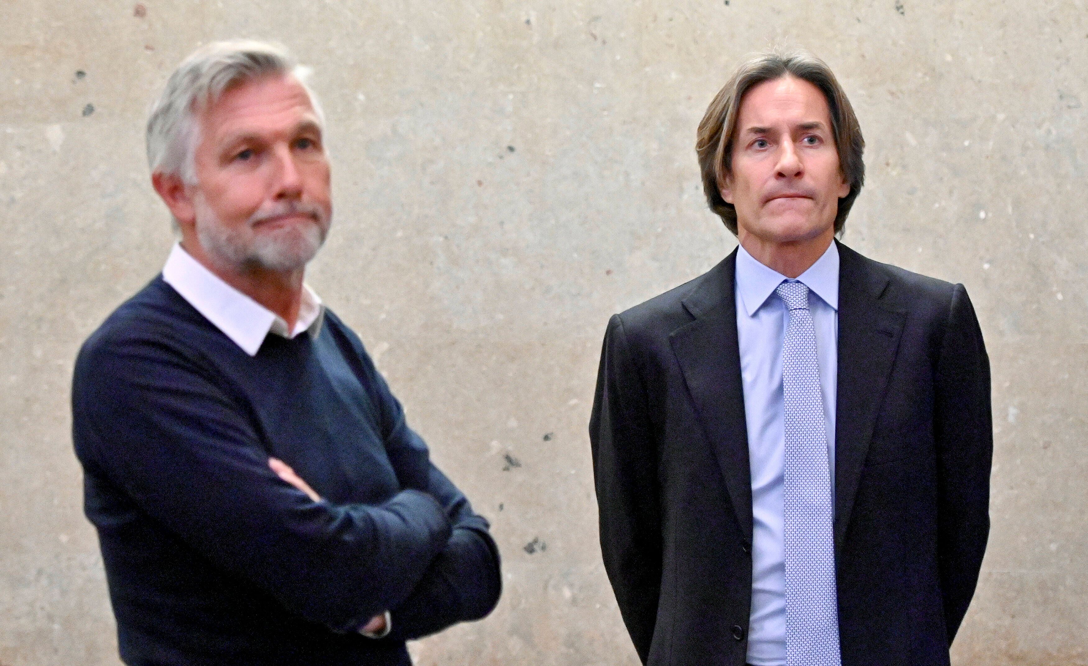 Einst ziemlich beste Freunde: Grasser und der Mitangeklagte Walter Meischberger während des Buwog-Prozesses am Wiener Straflandesgericht.