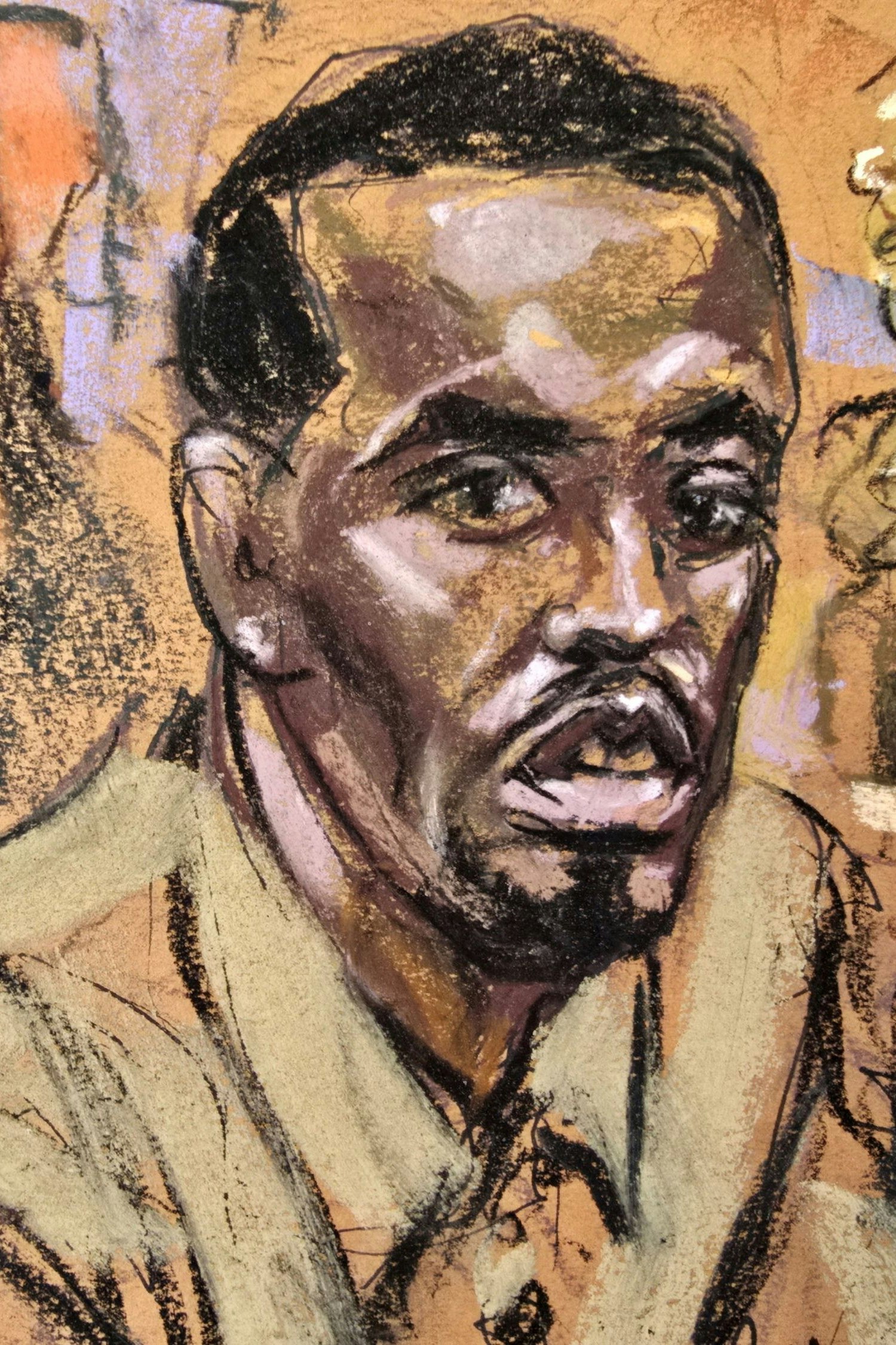 Sean 'Diddy' Combs' bei einer Anhörung vor einem Bundesgericht in Manhattan am 10. Oktober 2024 – Fotos waren im Gerichtssaal verboten