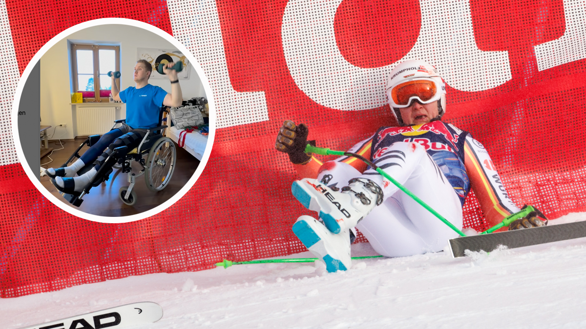 Kitz-Opfer Jacob Schramm trainiert im Rollstuhl.