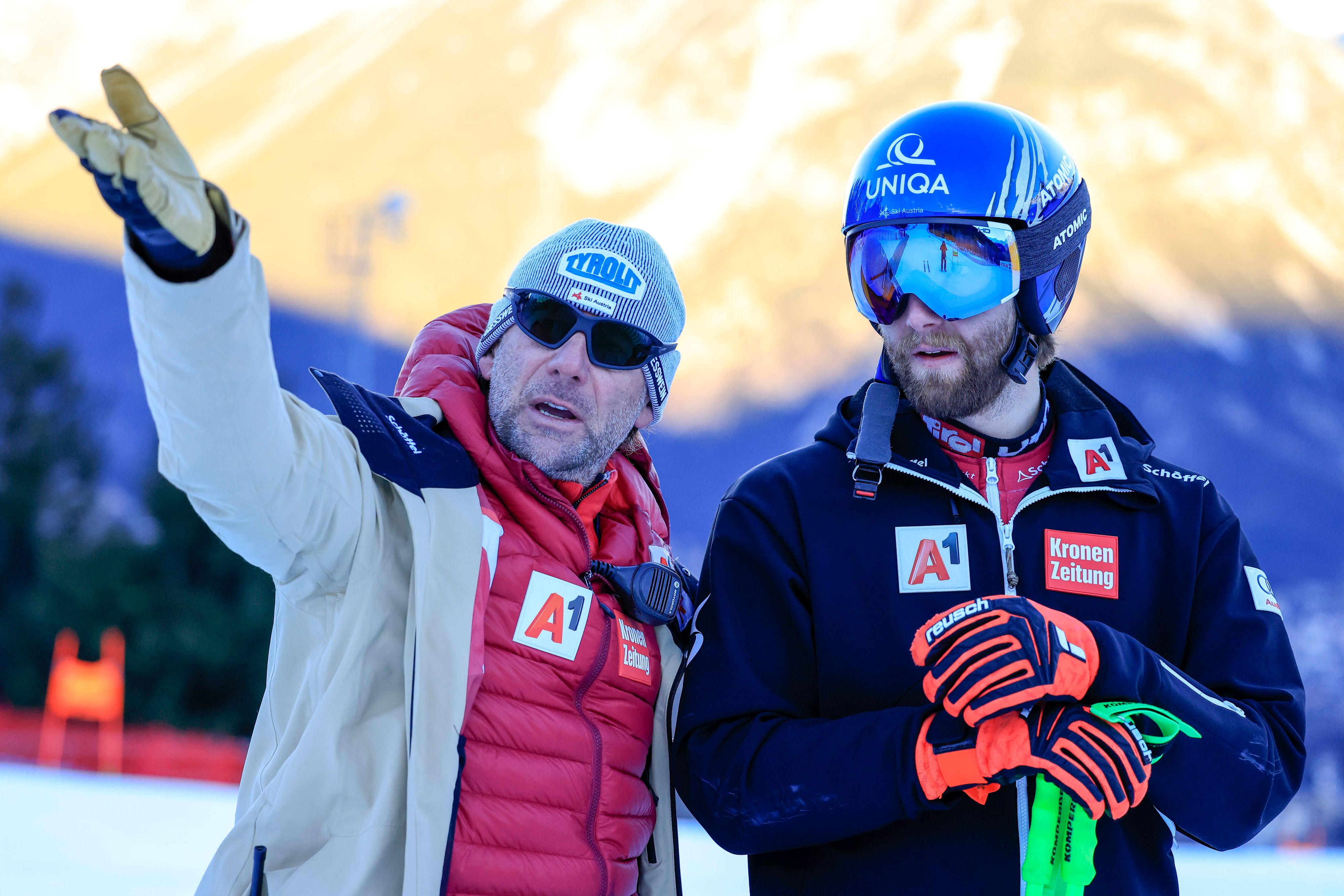 ÖSV-Herrentrainer Marko Pfeifer (l.) geht positiv gestimmt in die Heim-WM.